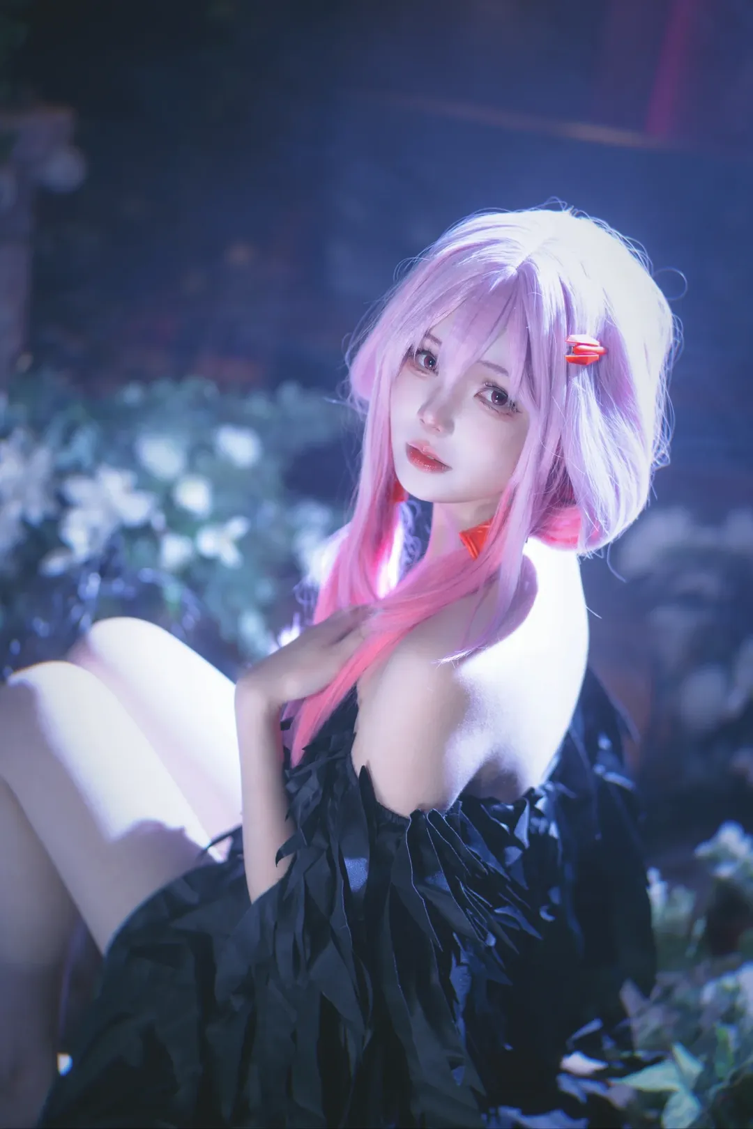 二次元cosplay, 楪祈cos, 罪恶王冠, 黑裙造型, 老番回忆 - 第5张