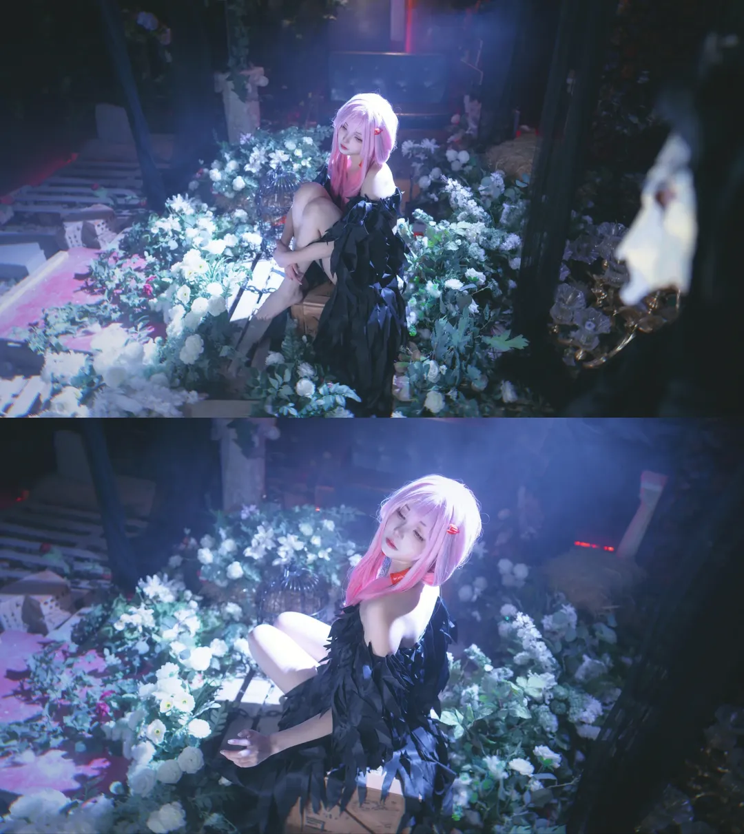二次元cosplay, 楪祈cos, 罪恶王冠, 黑裙造型, 老番回忆 - 第6张