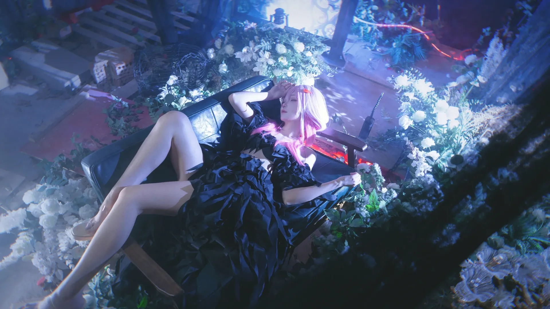 二次元cosplay, 楪祈cos, 罪恶王冠, 黑裙造型, 老番回忆 - 第8张