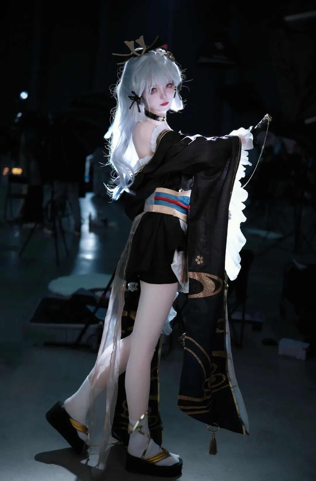 原神, 场照, 神里绫华cos, 黑道千金, 霜刃 - 第4张