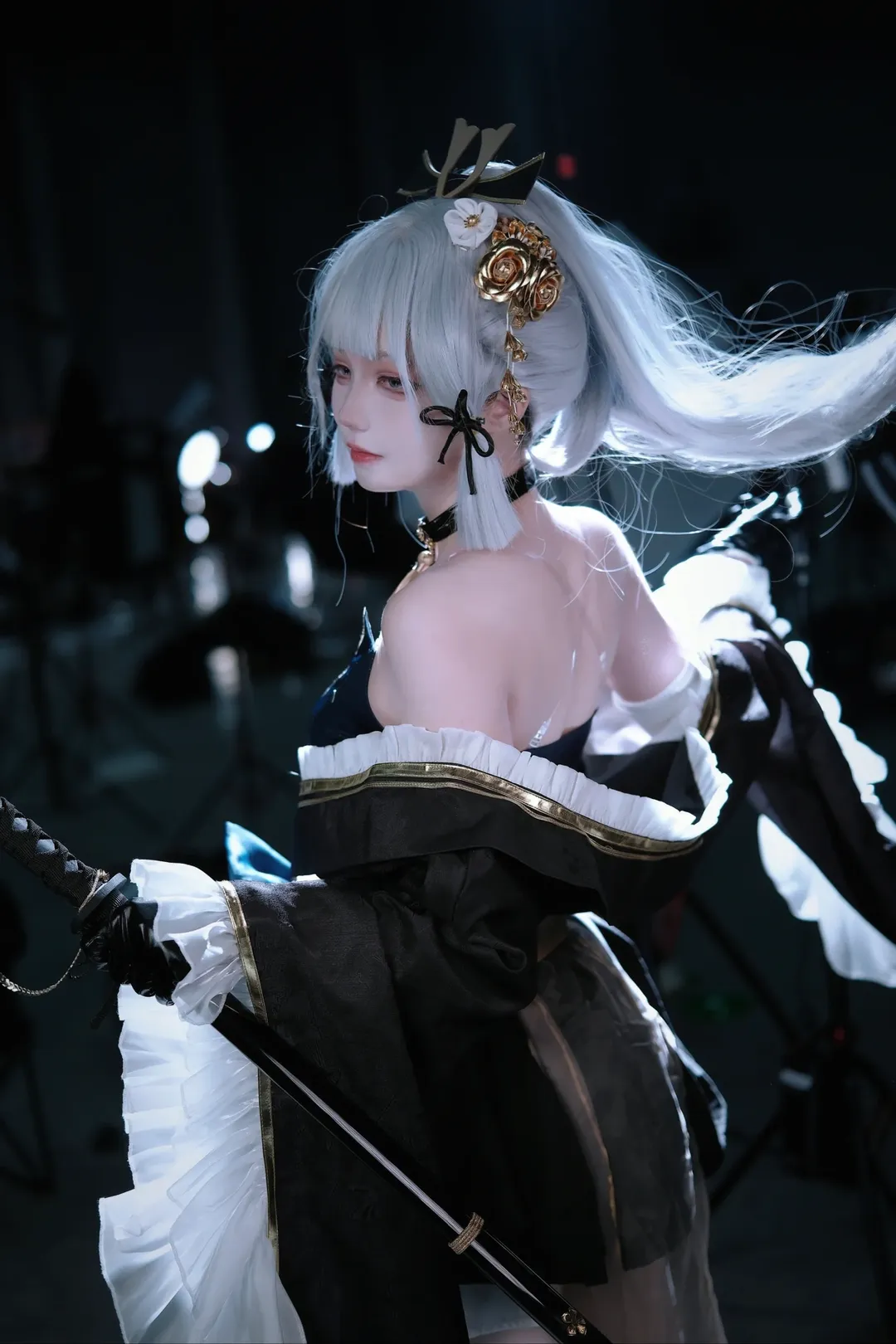 原神, 场照, 神里绫华cos, 黑道千金, 霜刃 - 第5张