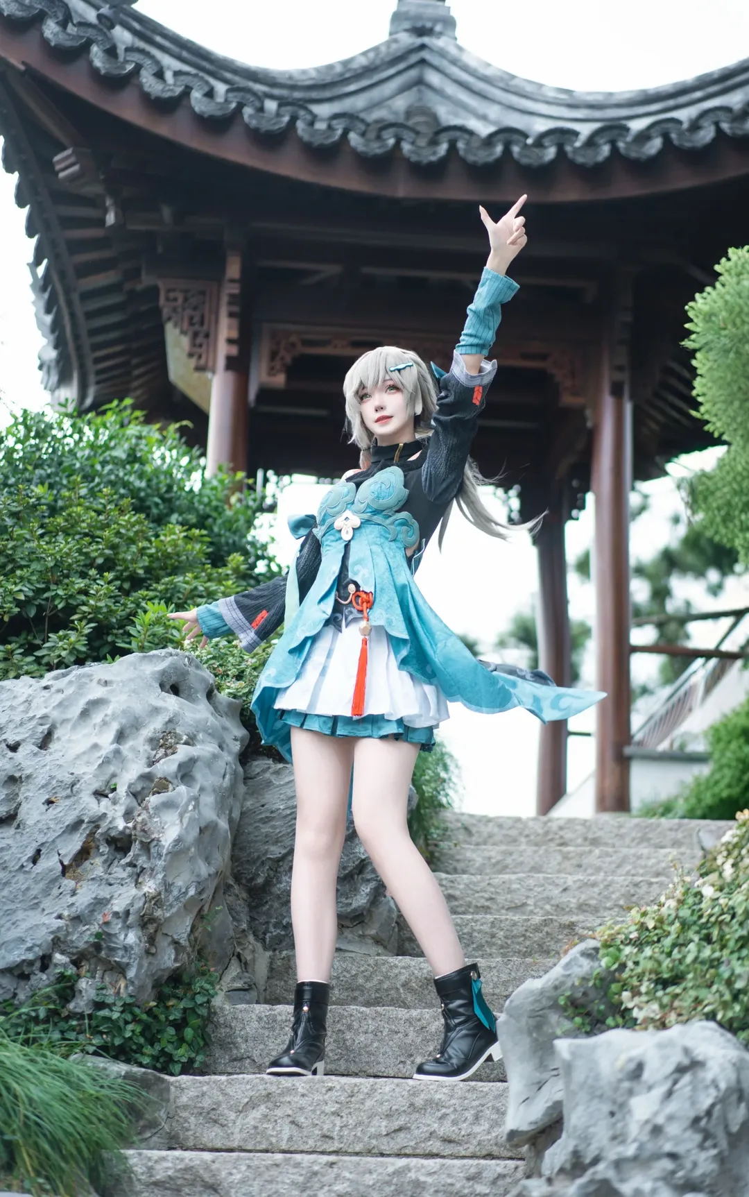 cosplay, 崩坏星穹铁道, 户外拍摄, 中式园林, 青雀cos - 第3张