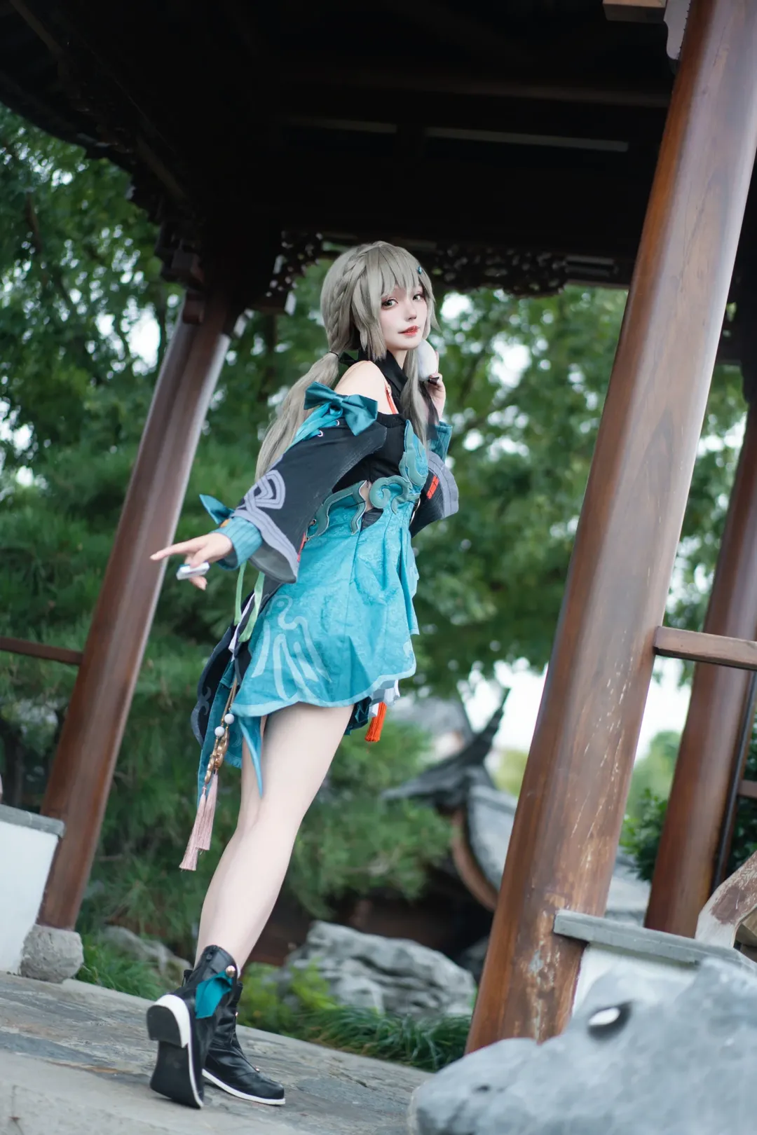 cosplay, 崩坏星穹铁道, 户外拍摄, 中式园林, 青雀cos - 第8张