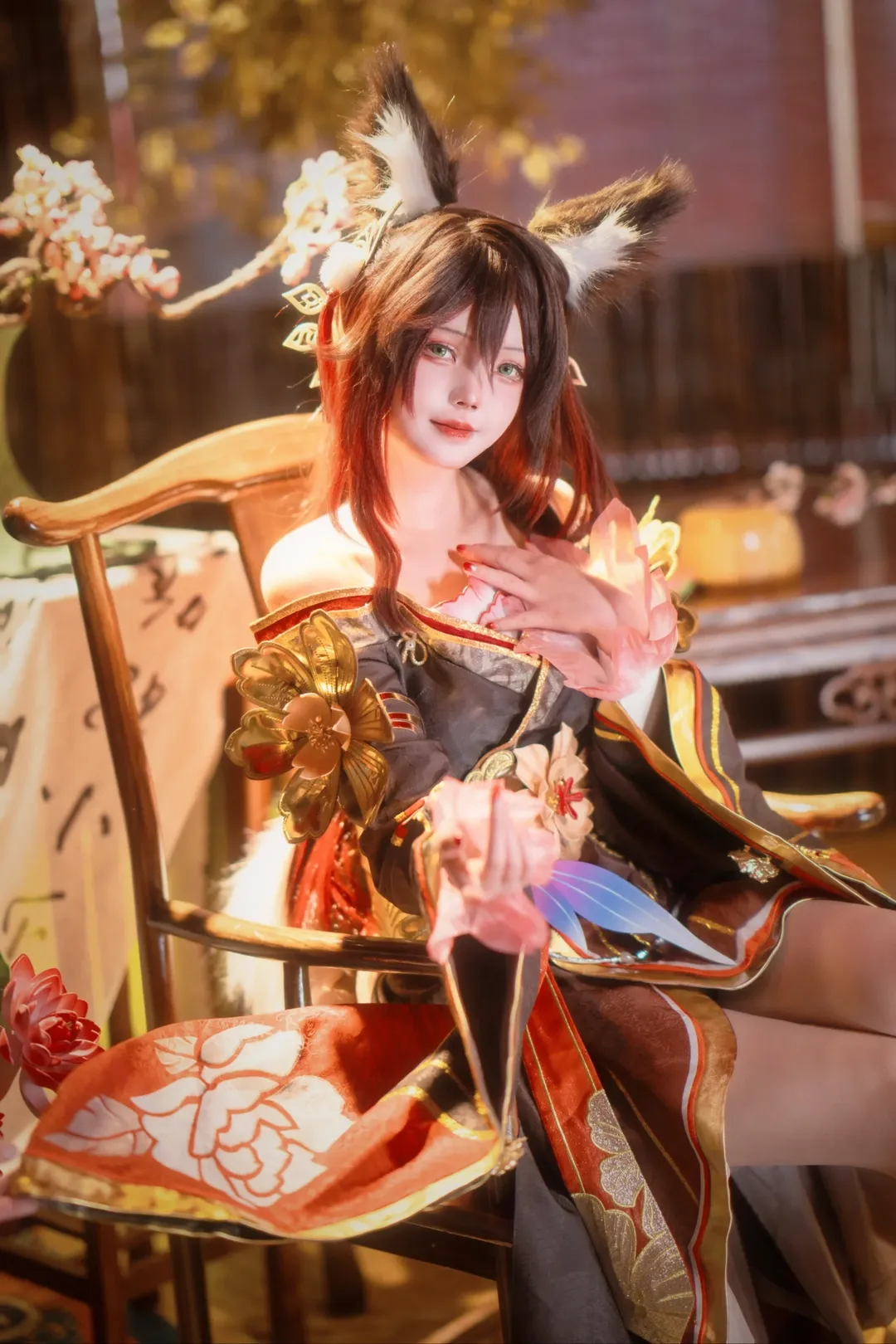 崩坏星穹铁道, cosplay正片, 停云忘归人cos, 狐系妆容, 古风cos摄影