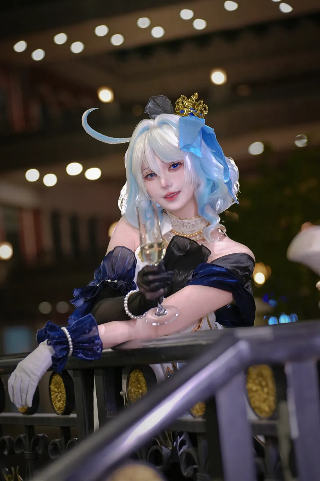 原神, cosplay, 芙宁娜cos, 夜景, 同人服 - 第5张