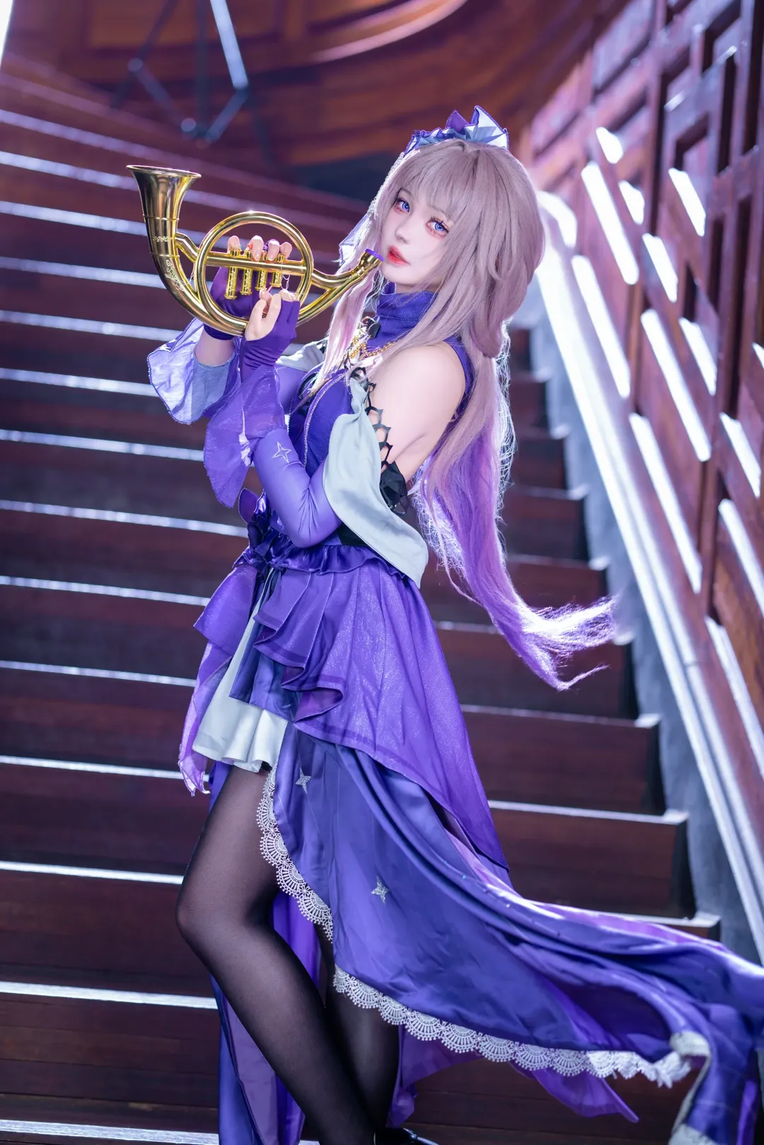 cosplay, 崩坏星穹铁道, cos正片, 紫色系, 黑塔cos - 第3张