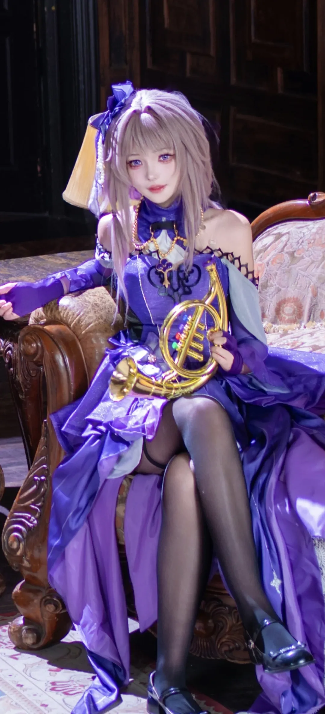 cosplay, 崩坏星穹铁道, cos正片, 紫色系, 黑塔cos - 第4张
