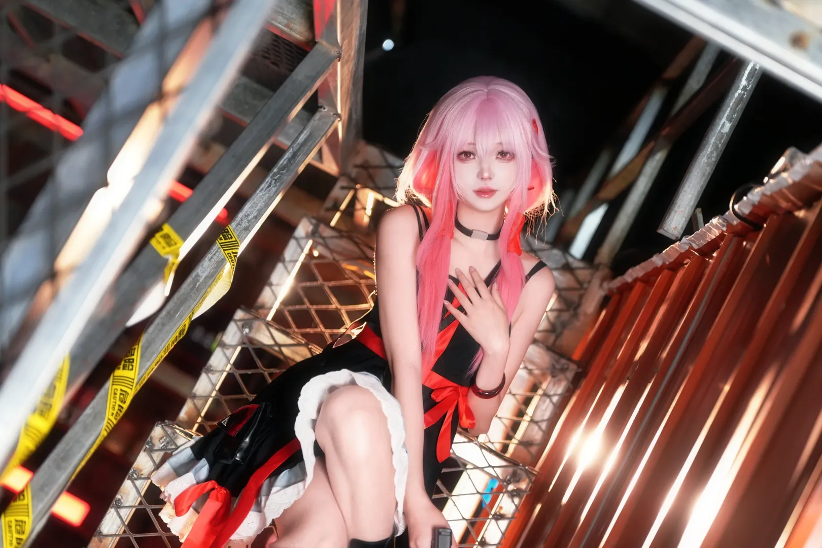 二次元コスプレ, ピンクのウィッグ, 楪いのり コスプレ, ギルティクラウン, 懐かしのアニメの思い出 - 9枚目