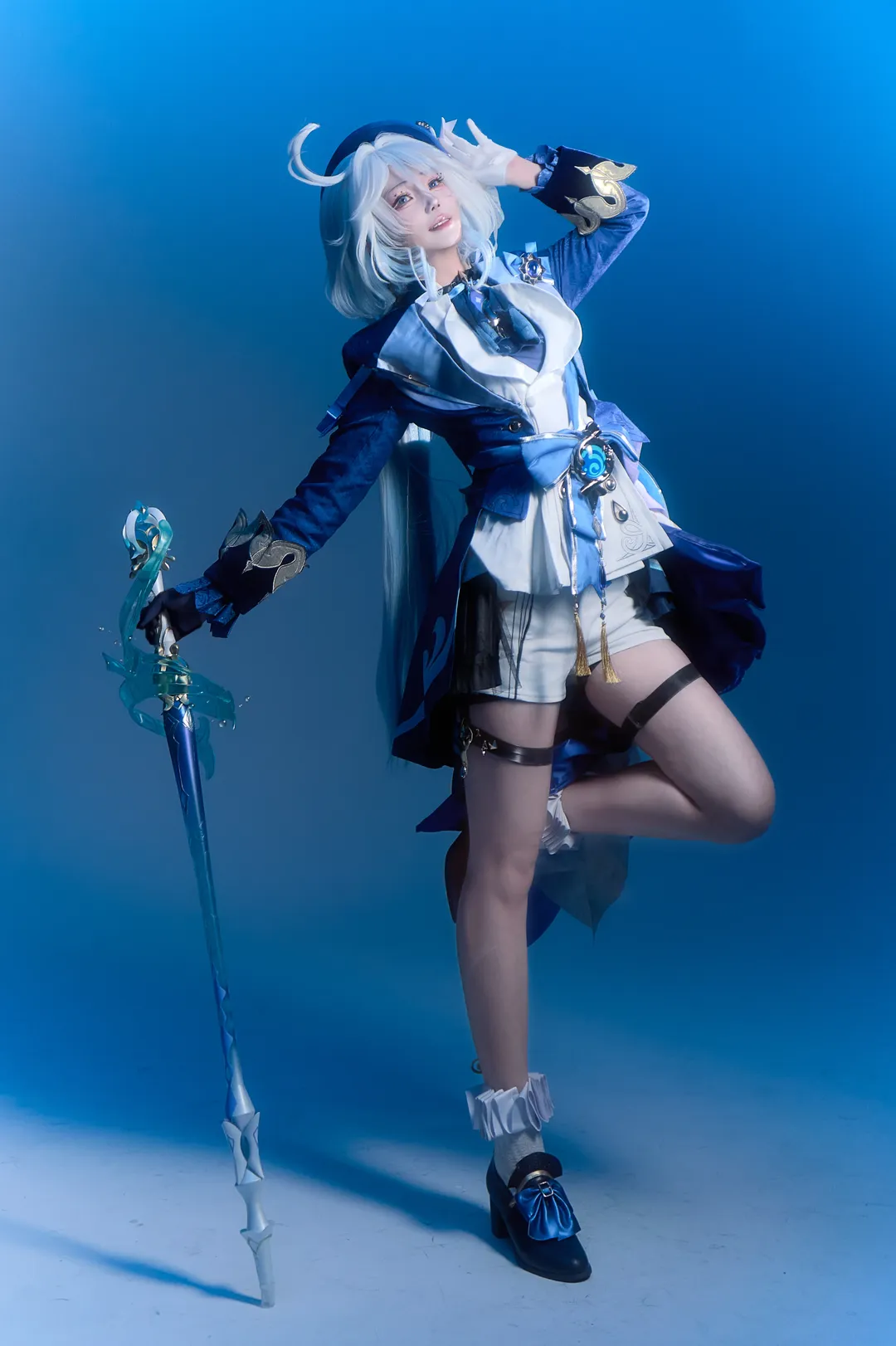 原神, 氛围感, 芙宁娜cos, 白棚, 角色情感