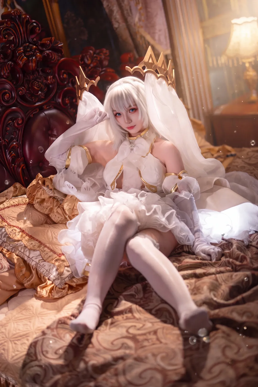コスプレ, 二次元ファッション, デート・ア・ライブ, 鳶一折紙 コスプレ, 白いベールのスタイル - 3枚目
