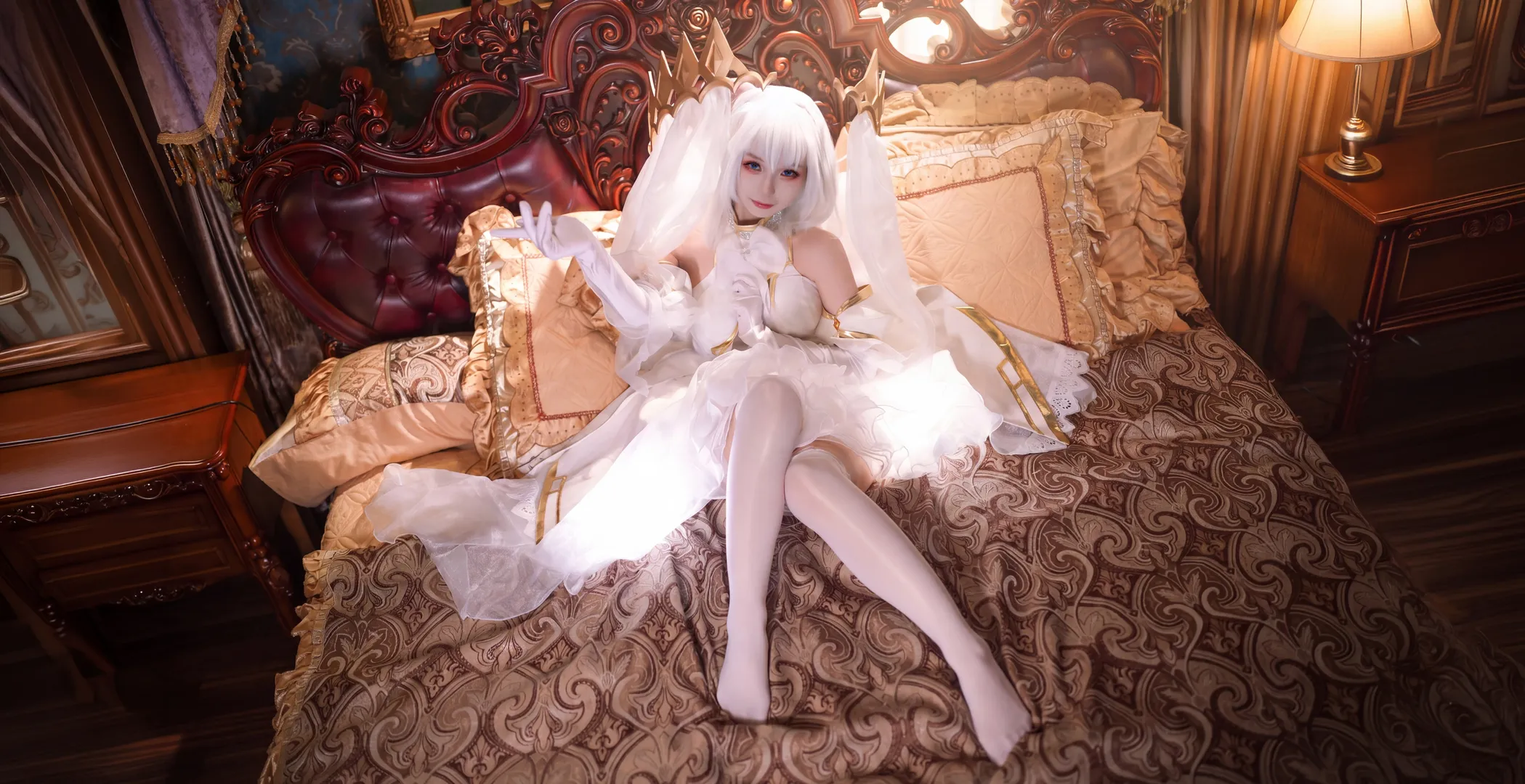 コスプレ, 二次元ファッション, デート・ア・ライブ, 鳶一折紙 コスプレ, 白いベールのスタイル - 6枚目
