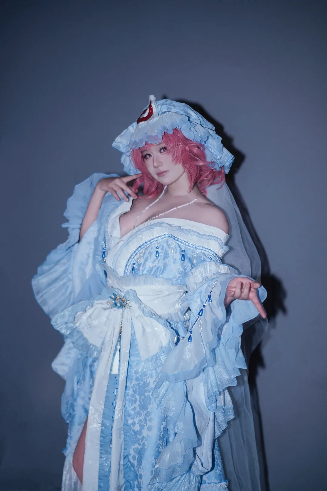 東方Project, イベント写真, 西行寺幽々子コスプレ, コスプレ撮影, ピンクのウィッグ - 2枚目