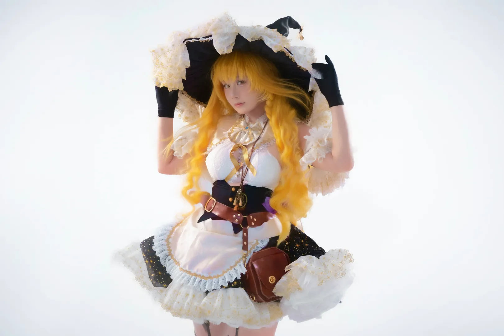 东方Project, 雾雨魔理沙cos, 角色扮演摄影, 白棚摄影, 魔法使cosplay - 第2张