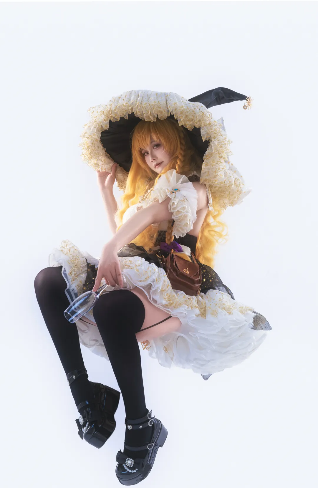 东方Project, 雾雨魔理沙cos, 角色扮演摄影, 白棚摄影, 魔法使cosplay - 第3张