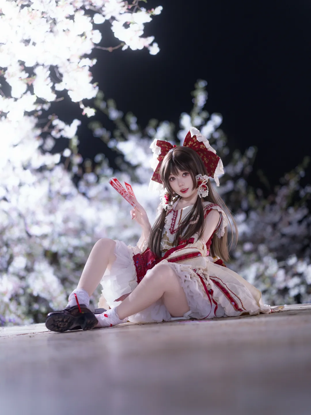 博丽灵梦cos, 东方project, 东方二设, cosplay分享, 夜樱摄影 - 第2张