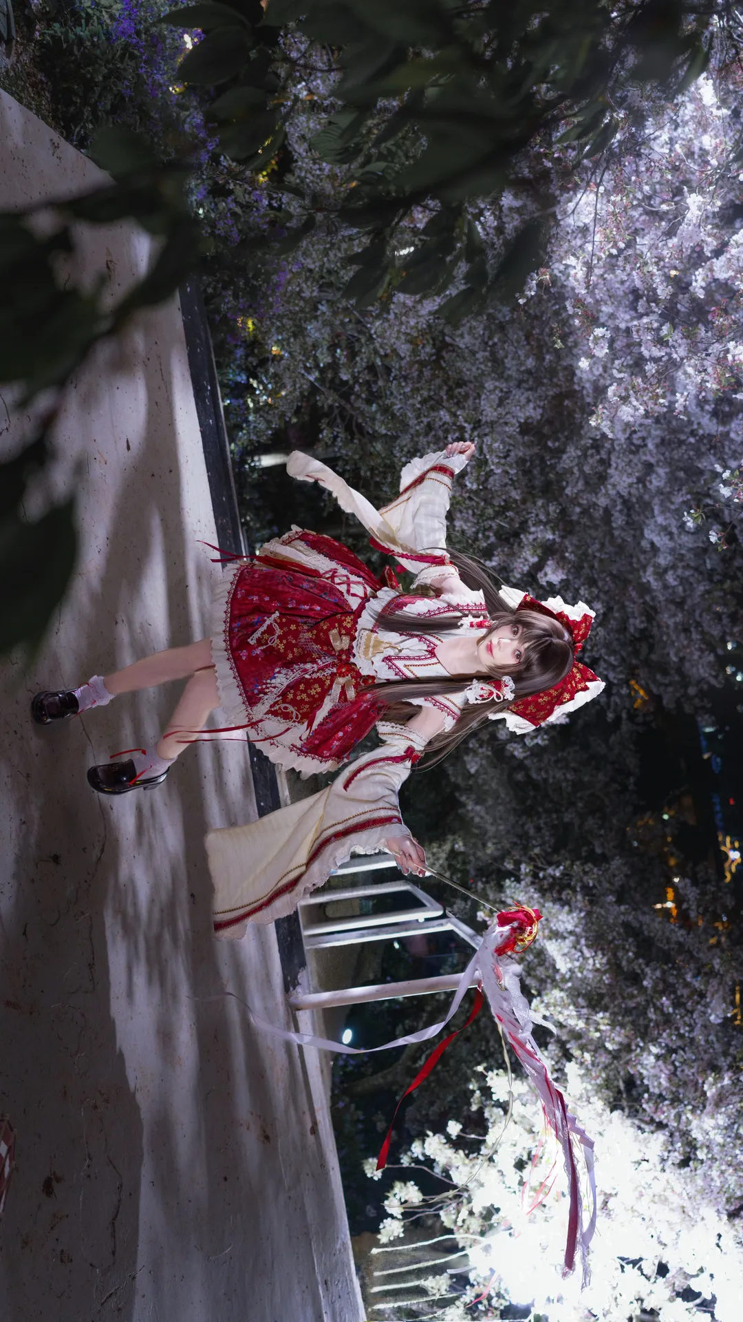 博丽灵梦cos, 东方project, 东方二设, cosplay分享, 夜樱摄影 - 第6张