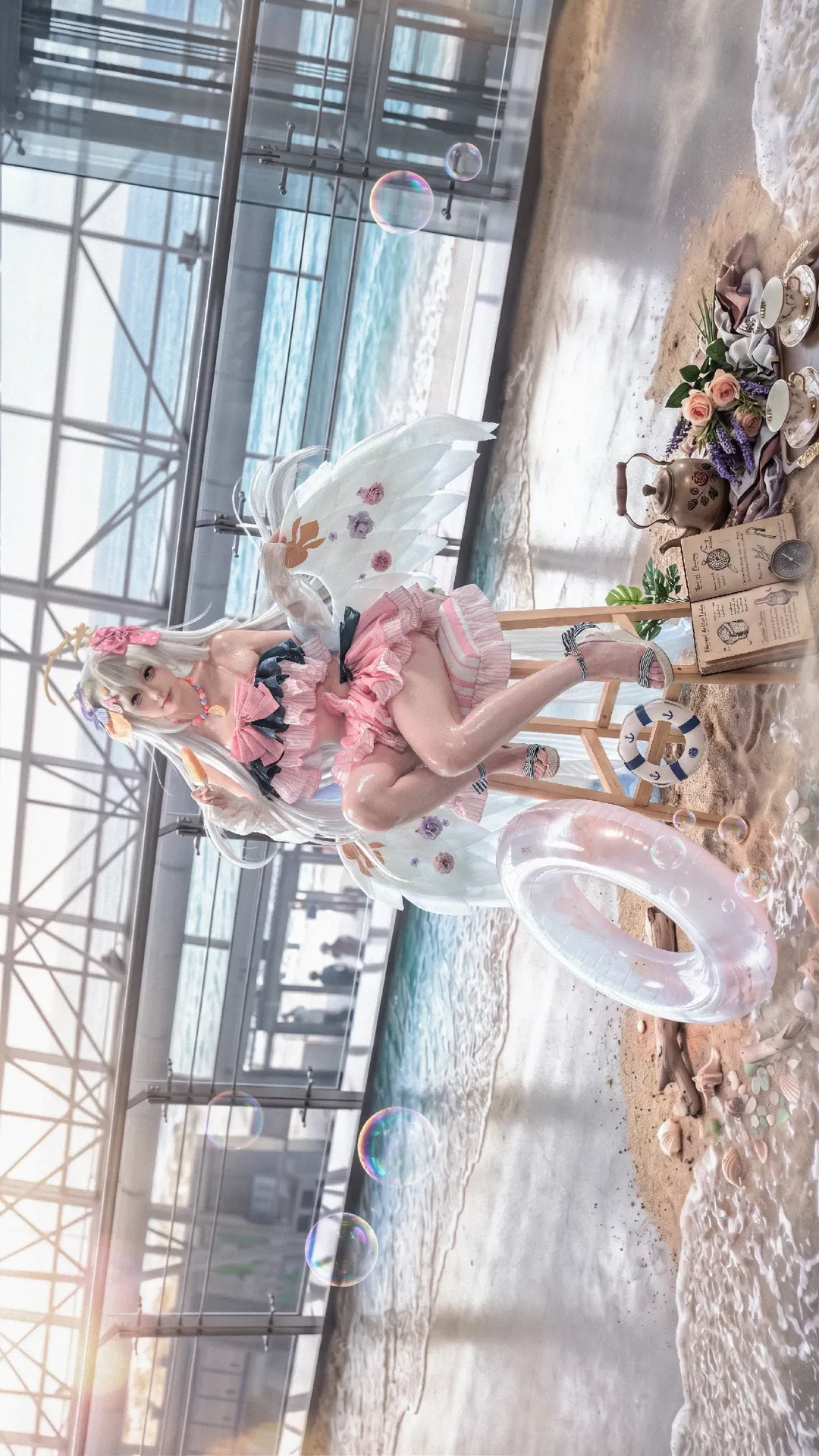 ブルーアーカイブ, 白洲アズサ コスプレ, 夏の水着, コスプレ撮影, コスプレイベント写真 - 2枚目