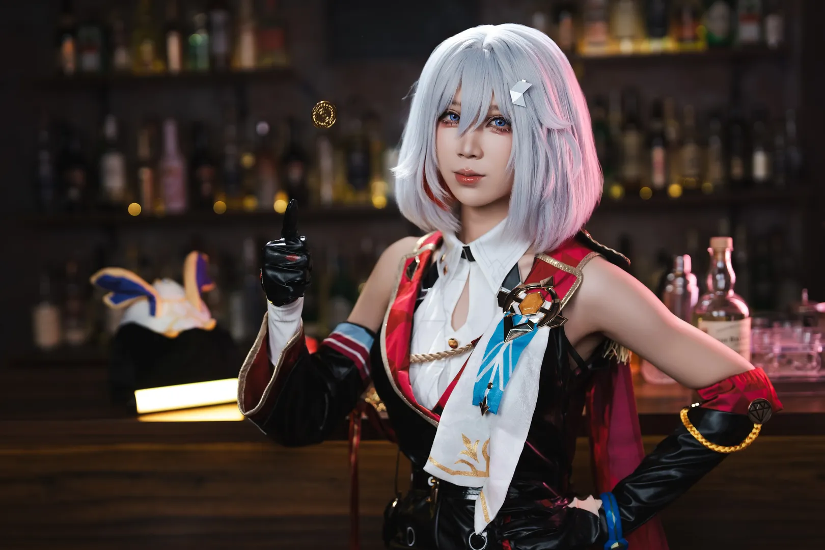 崩坏星穹铁道, 二次元cos, cosplay正片, 托帕cos, 酒吧写真