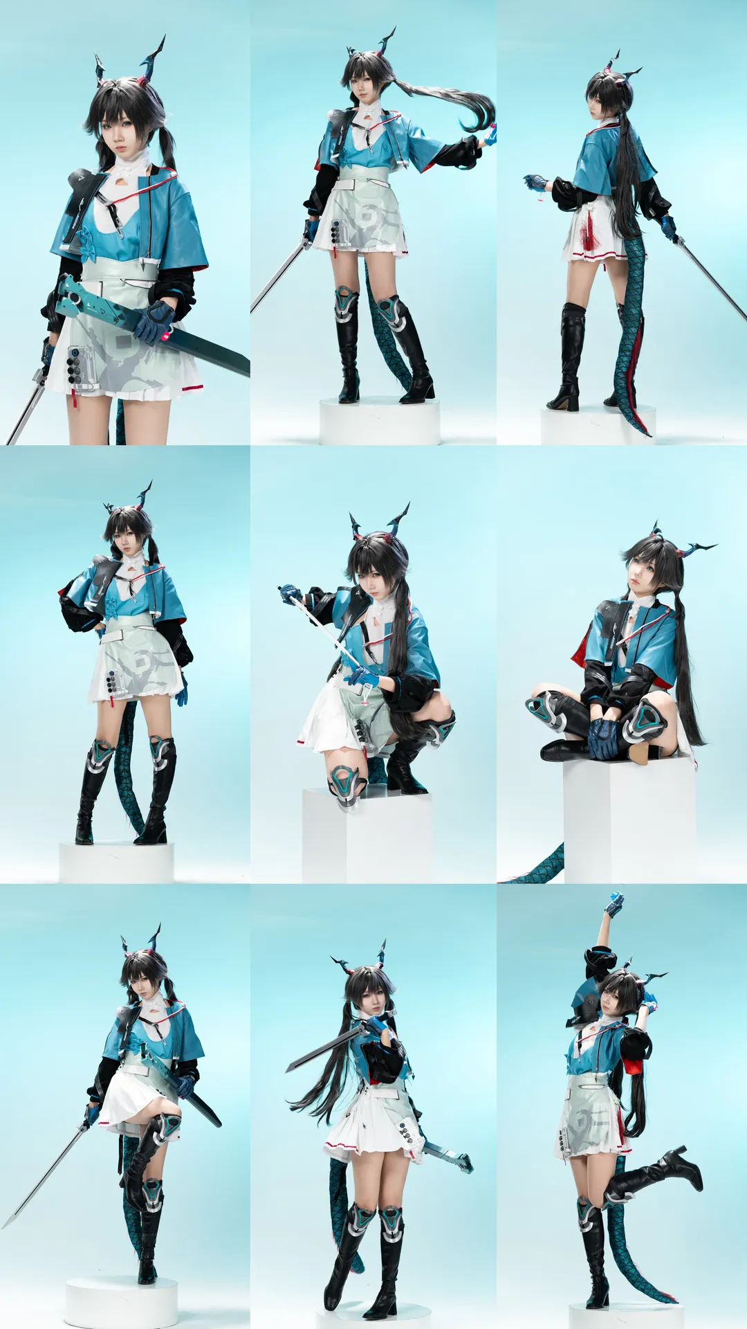 Cosplay, 角色还原, 白棚拍摄, 明日方舟终末地, 故渊离cos - 第1张