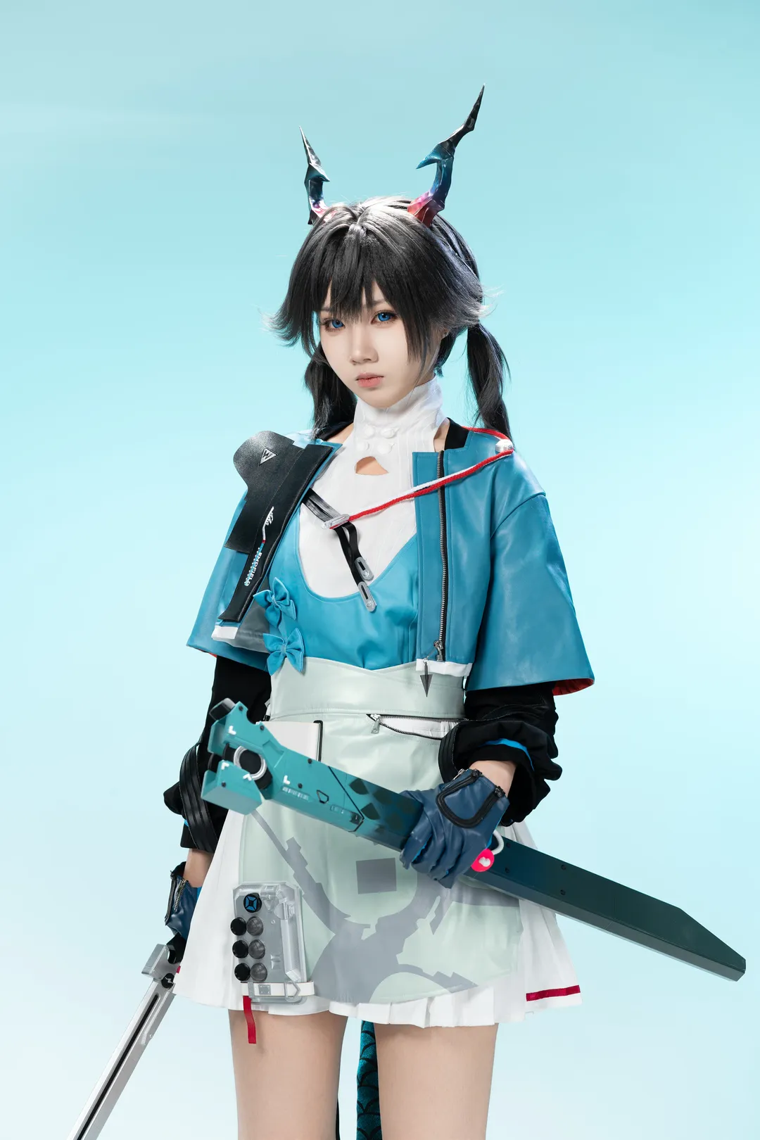 Cosplay, 角色还原, 白棚拍摄, 明日方舟终末地, 故渊离cos - 第10张