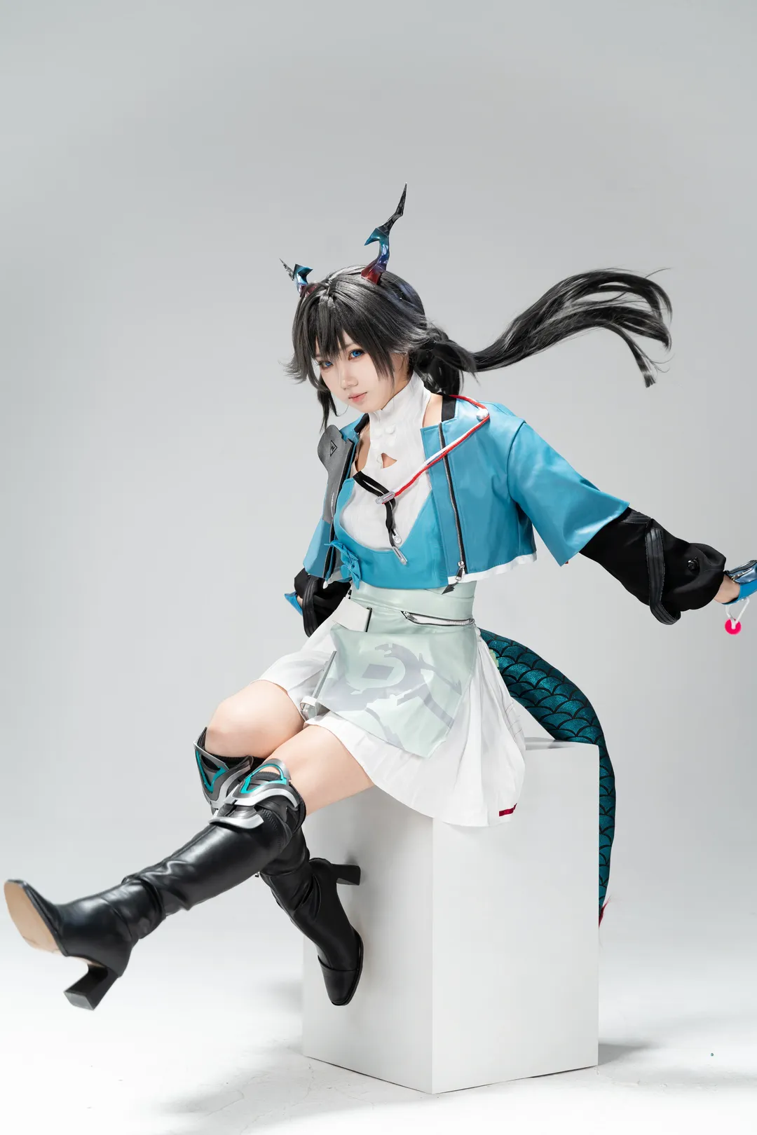 Cosplay, 角色还原, 白棚拍摄, 明日方舟终末地, 故渊离cos - 第11张