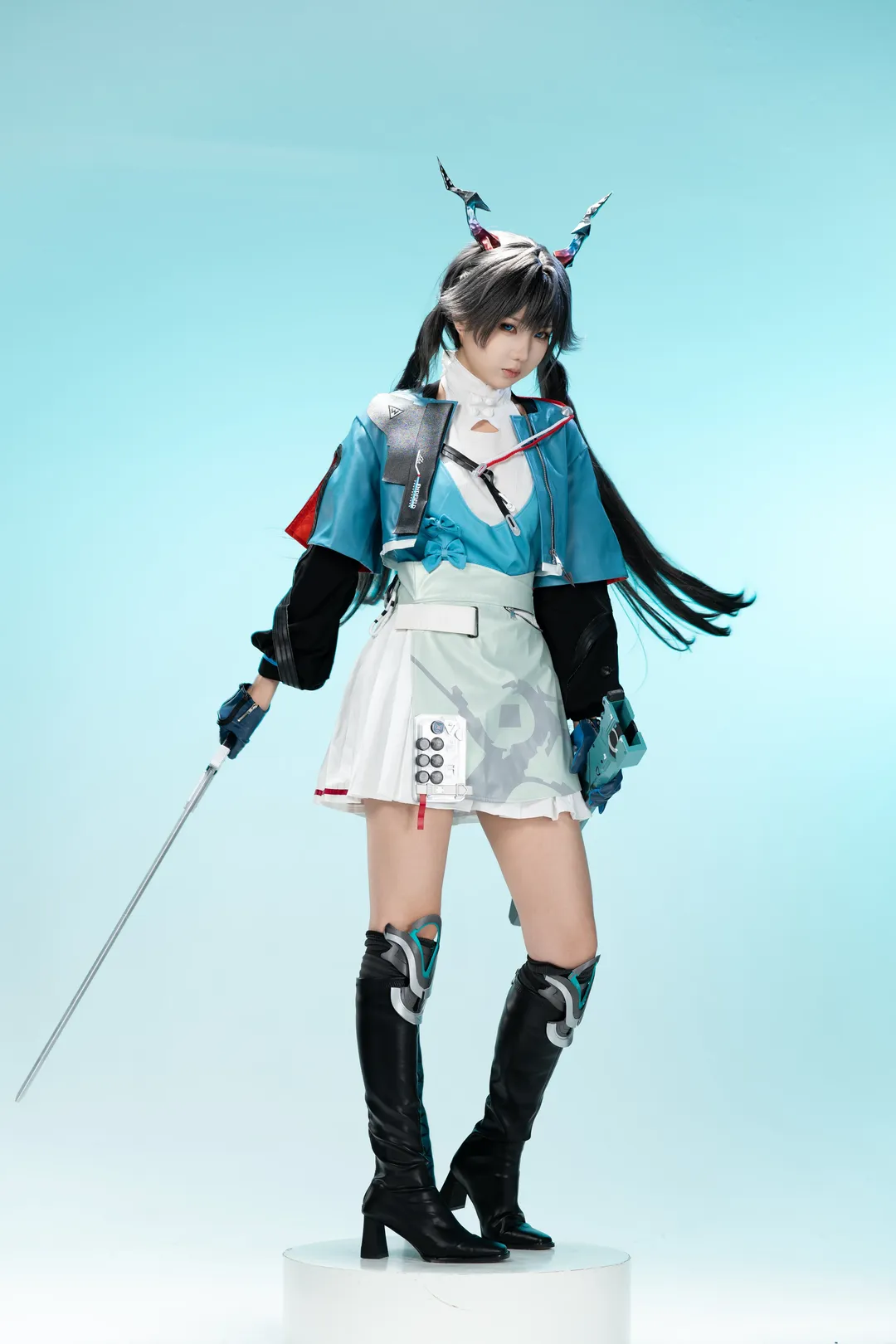 コスプレ, キャラクター再現, 白ホリ撮影, アークナイツ：エンドフィールド, 故淵離 コスプレ
