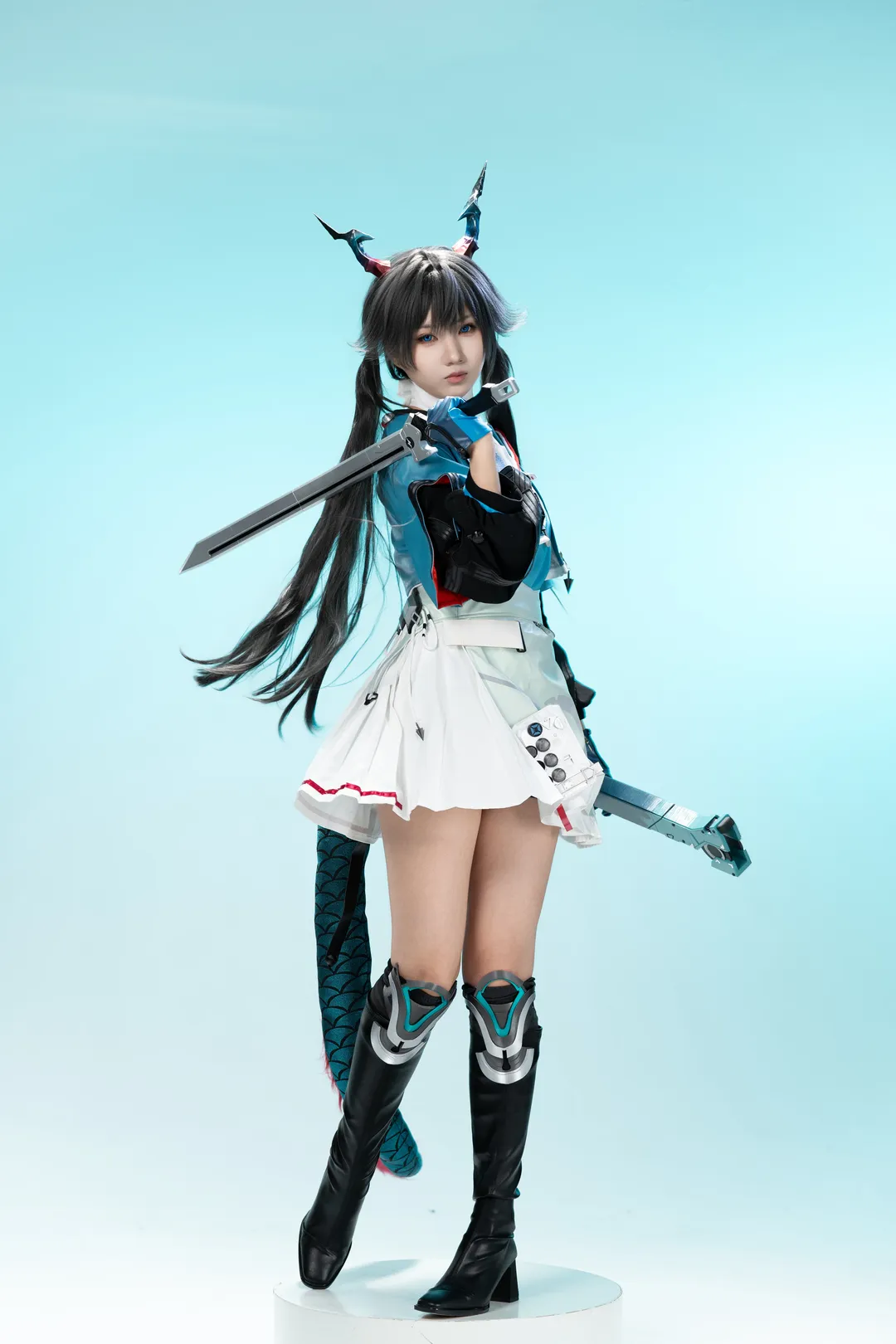 Cosplay, 角色还原, 白棚拍摄, 明日方舟终末地, 故渊离cos - 第4张