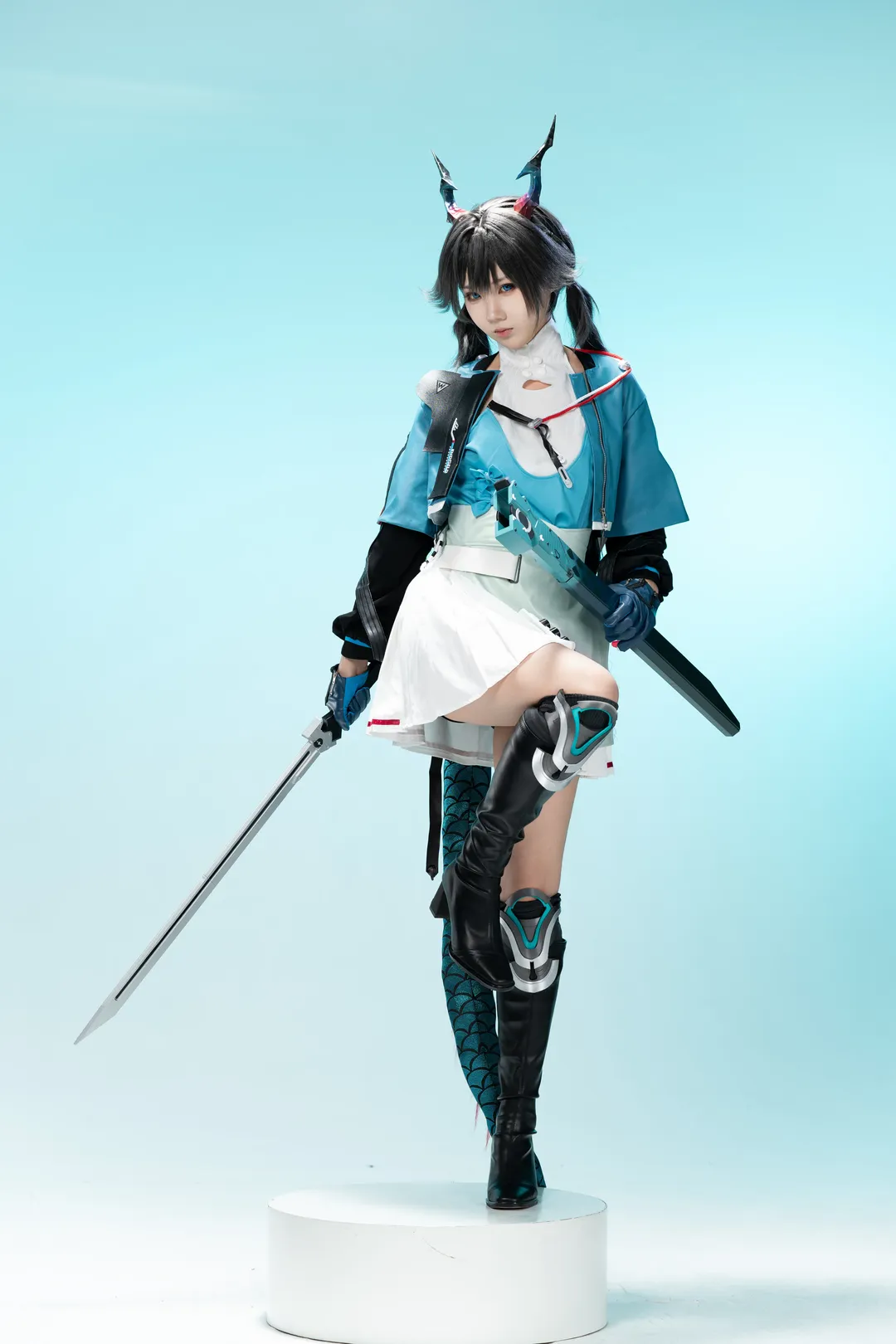 Cosplay, 角色还原, 白棚拍摄, 明日方舟终末地, 故渊离cos - 第5张