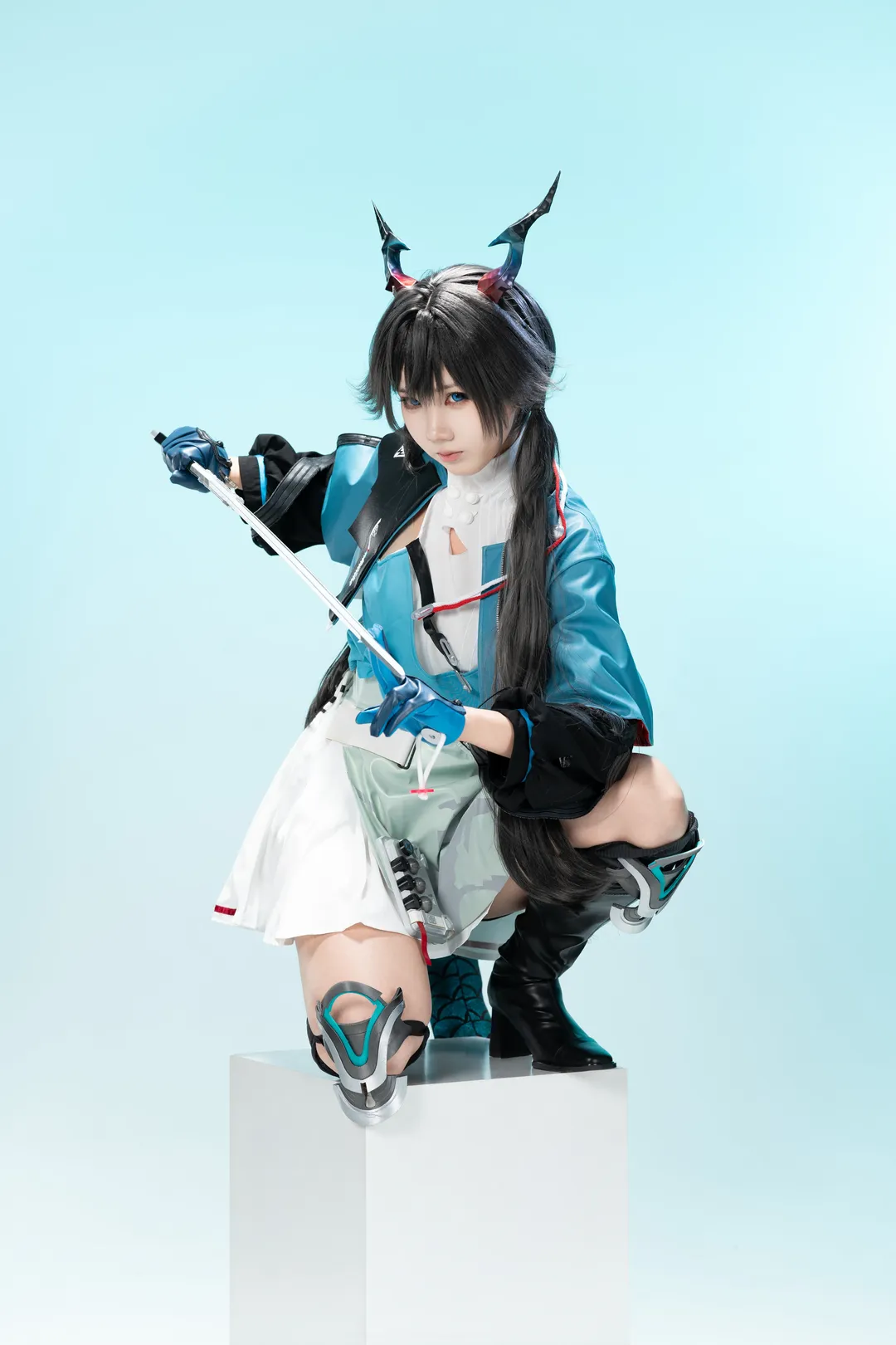 Cosplay, 角色还原, 白棚拍摄, 明日方舟终末地, 故渊离cos - 第7张