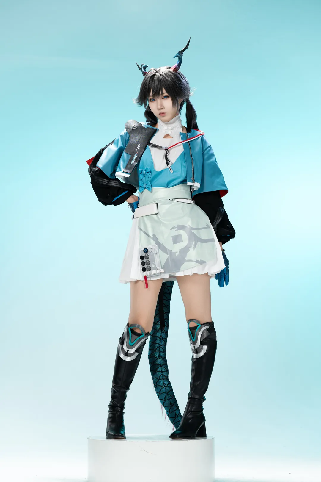Cosplay, 角色还原, 白棚拍摄, 明日方舟终末地, 故渊离cos - 第8张