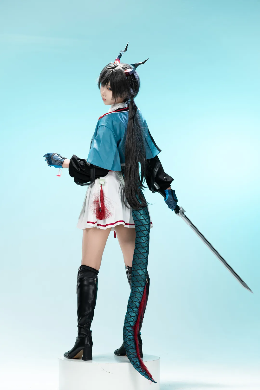 Cosplay, 角色还原, 白棚拍摄, 明日方舟终末地, 故渊离cos - 第9张