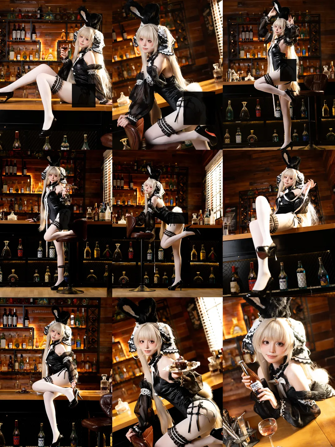 碧蓝航线, cos正片, 兔女郎, 动作参考, 可畏cos - 第1张