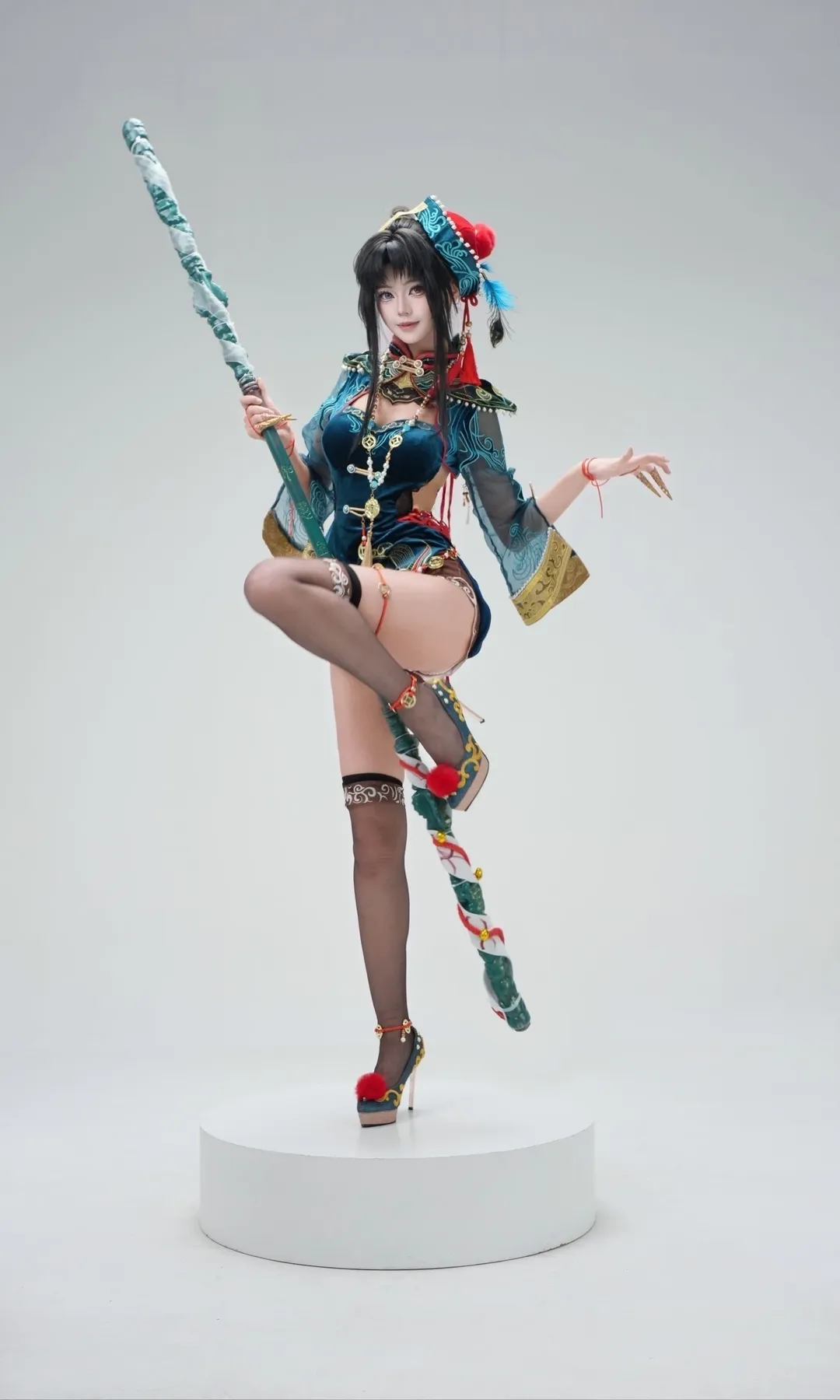 玉玲珑コスプレ, NARAKA: BLADEPOINT, 中華風コスプレ, 白ホリ撮影, 仙侠風スタイル - 2枚目