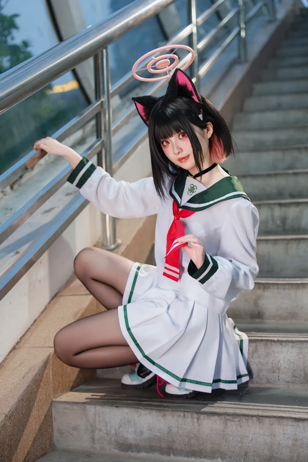 cosplay, 蔚蓝档案, 动漫摄影, 杏山和纱cos, JK制服 - 第2张