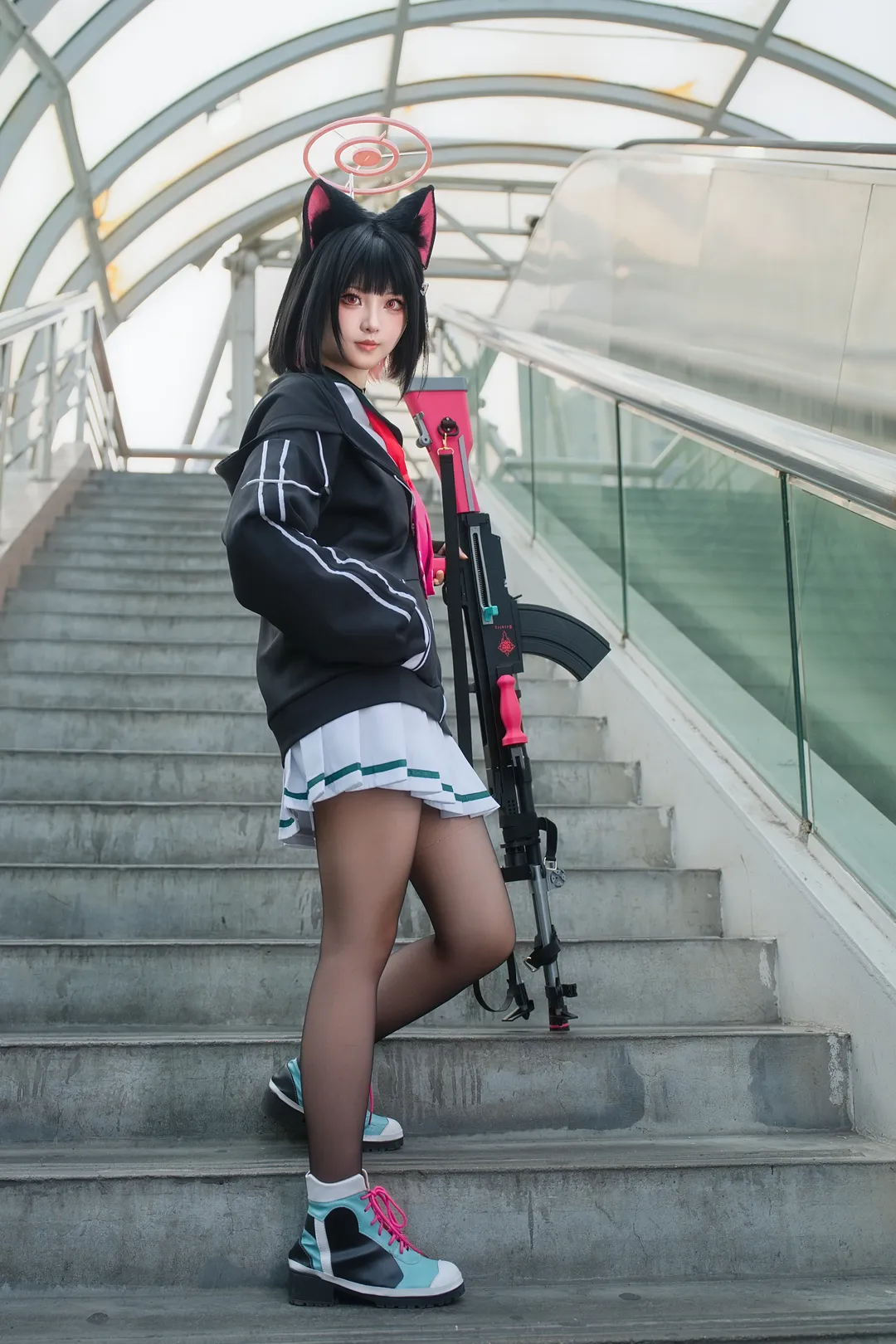 cosplay, 蔚蓝档案, 动漫摄影, 杏山和纱cos, JK制服 - 第4张