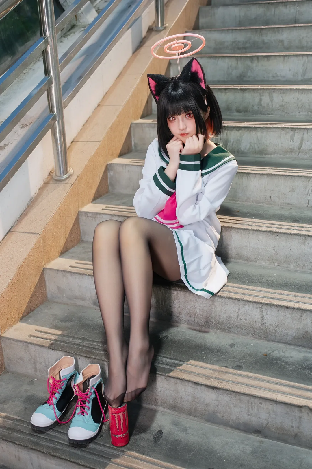 cosplay, 蔚蓝档案, 杏山和纱cos, jk, cos摄影