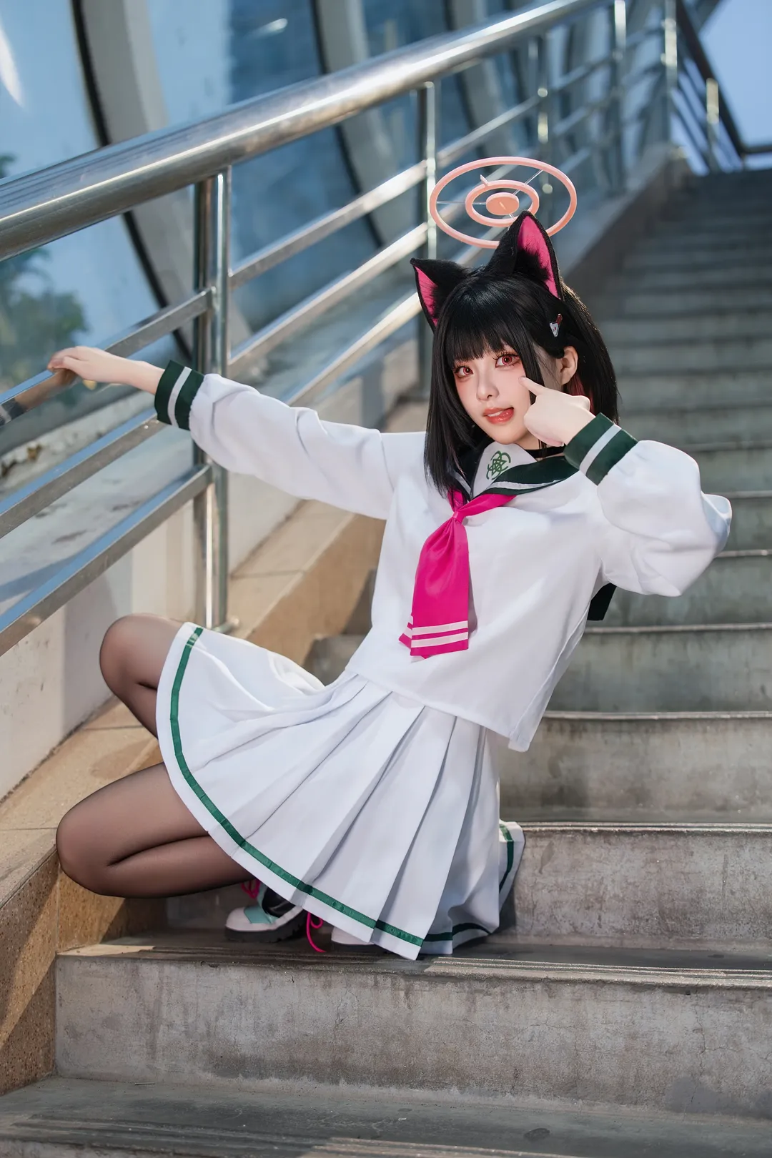 cosplay, 蔚蓝档案, 杏山和纱cos, jk, cos摄影 - 第2张