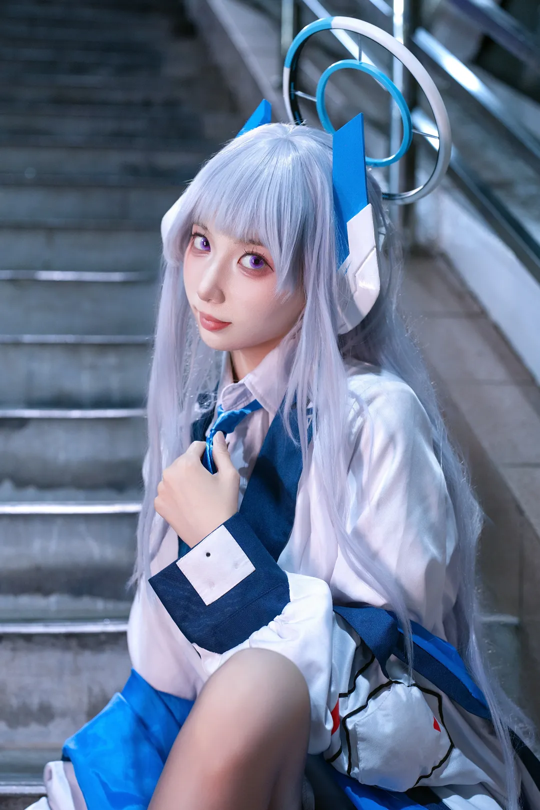 cosplay, 二次元攝影, 蔚藍檔案, 生鹽諾亞cos, 夜景 - 第2張