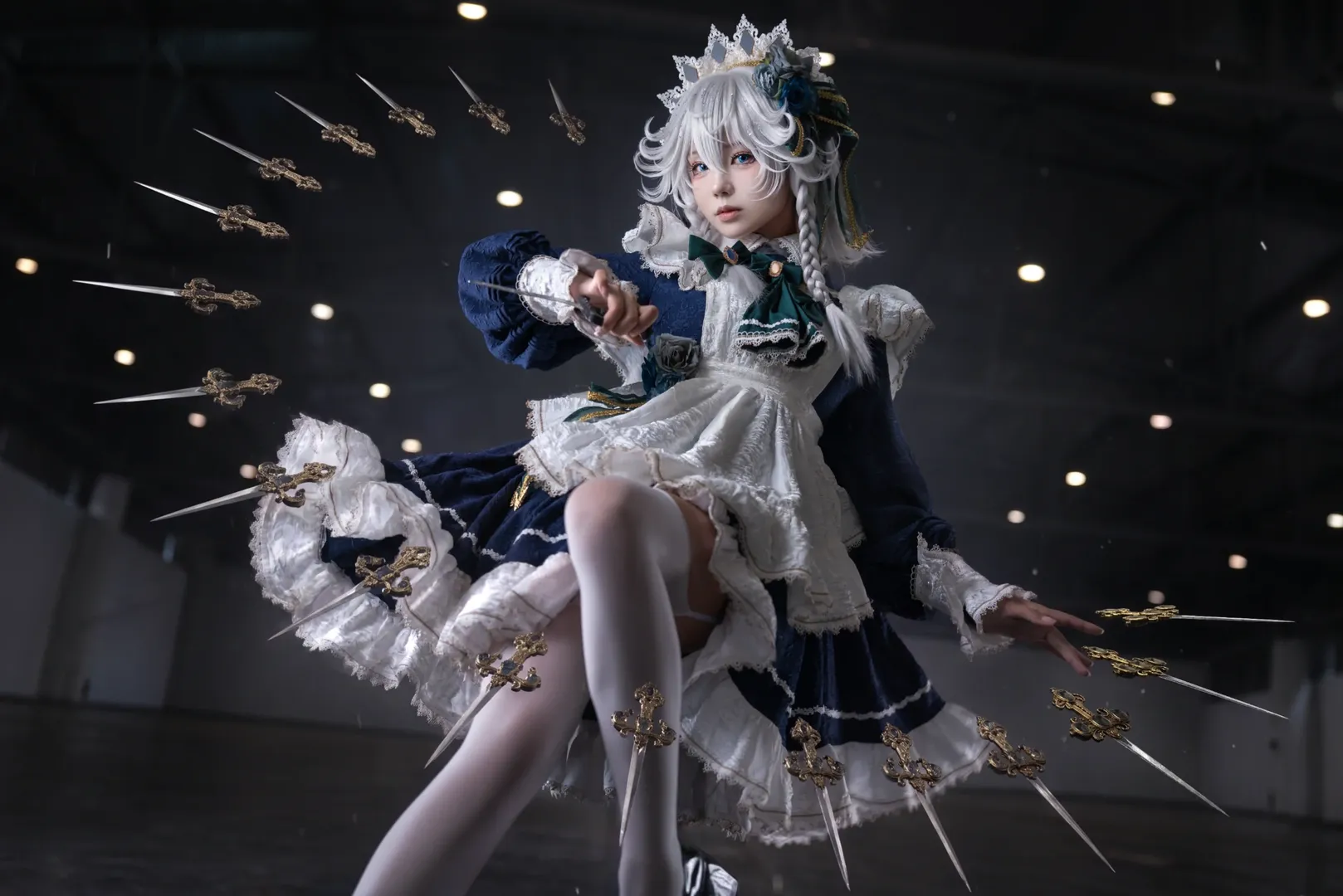 東方Project, メイド服, 十六夜咲夜 コスプレ, 二次元キャラクター, コスプレ撮影
