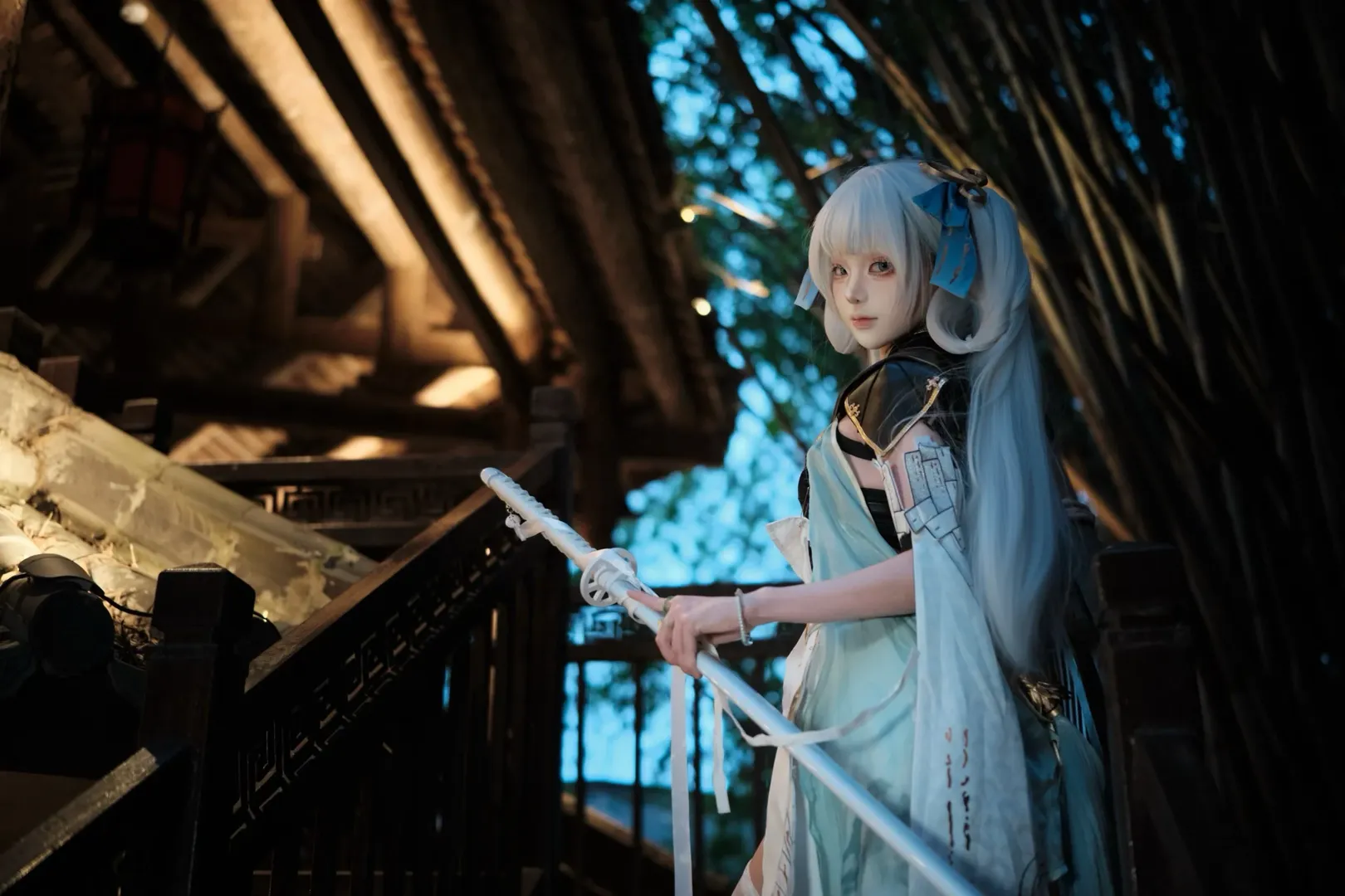 鸣潮, 古风cosplay, 今汐cos, 二次元cos, 夜景人像 - 第2张