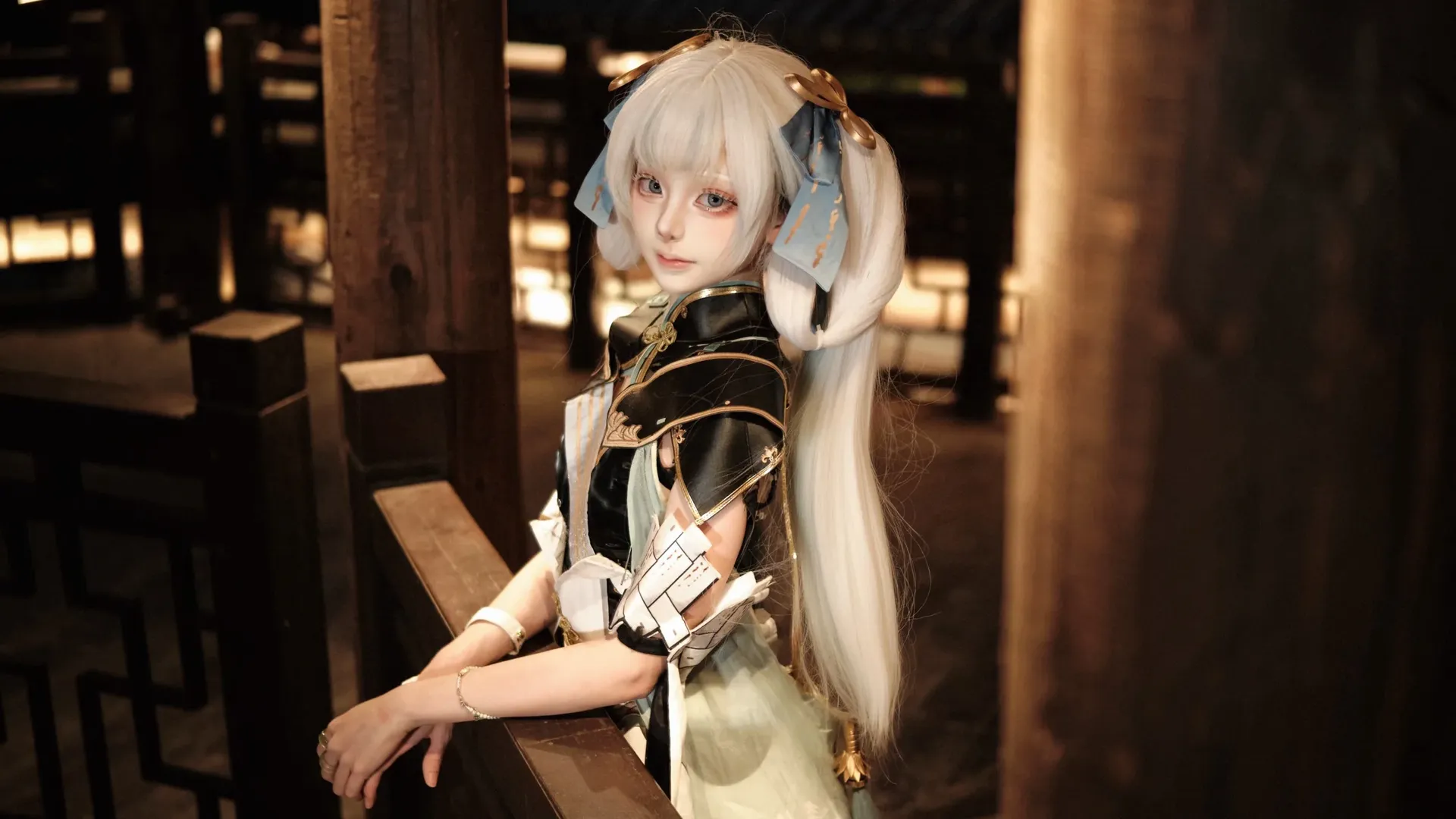 鸣潮, 古风cosplay, 今汐cos, 二次元cos, 夜景人像