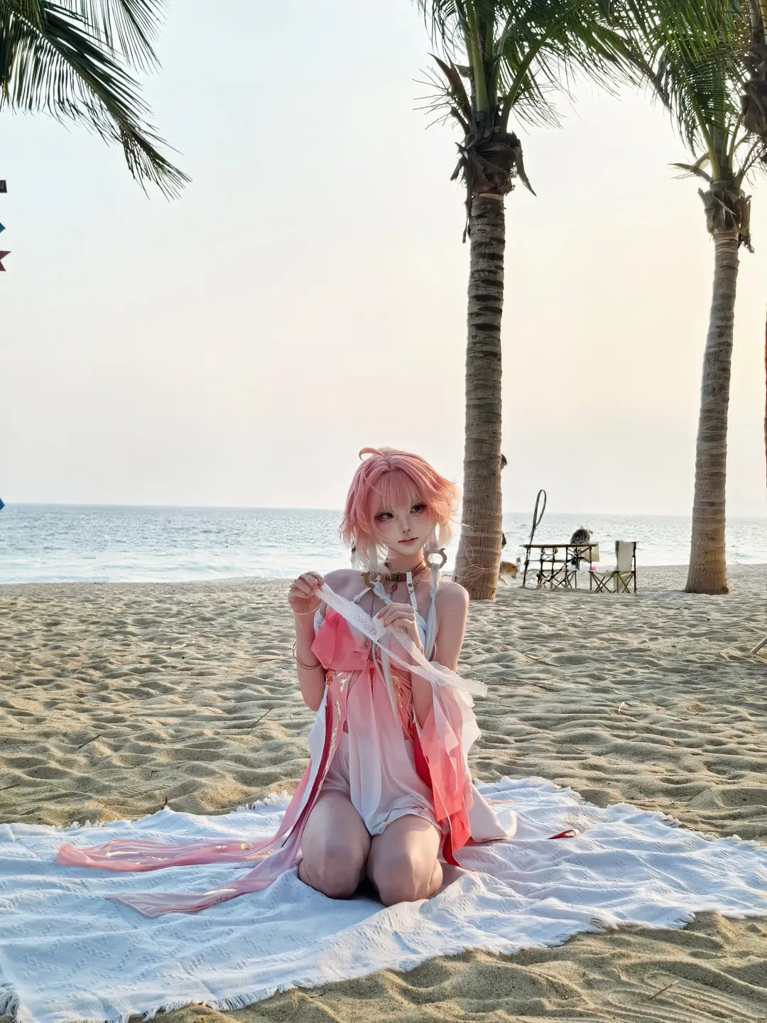 鳴潮, 創作インセンティブ, ビーチ撮影, 長離 コスプレ, 美的スタイル - 2枚目