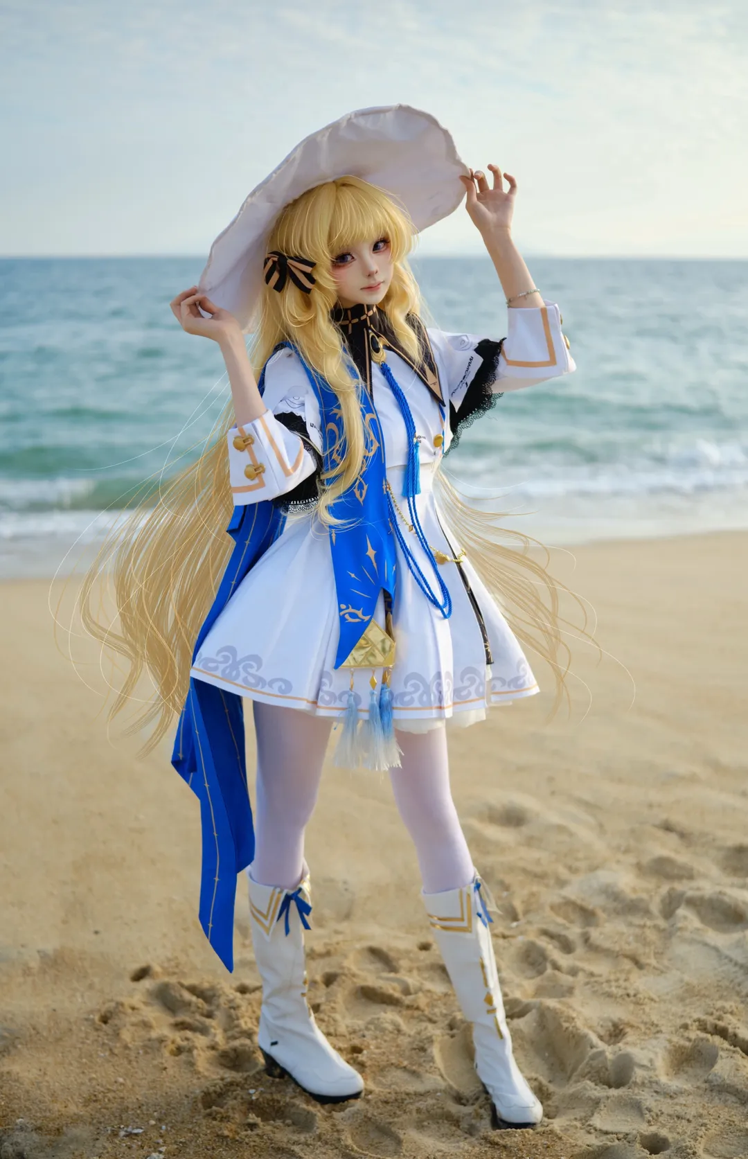 フィービー コスプレ, 鳴潮, 海辺の写真, 創作インセンティブ, 屋外コスプレ