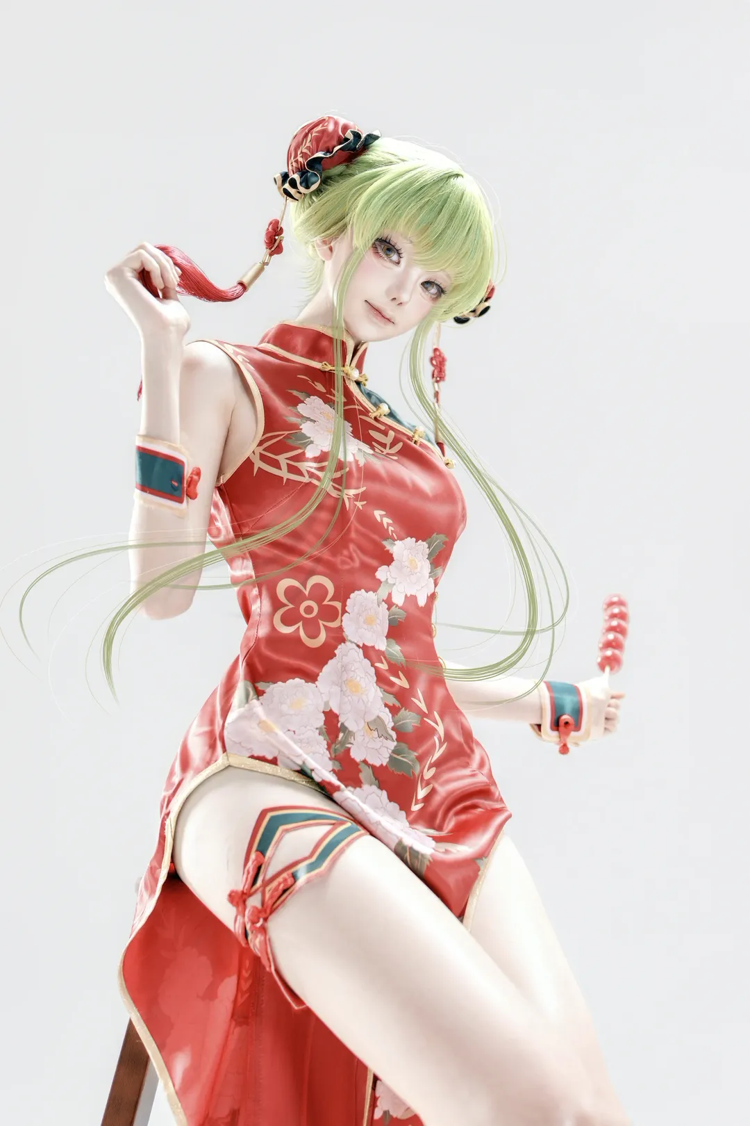 白棚拍摄, 旗袍, C.C. cos, 反叛的鲁路修, 糖葫芦