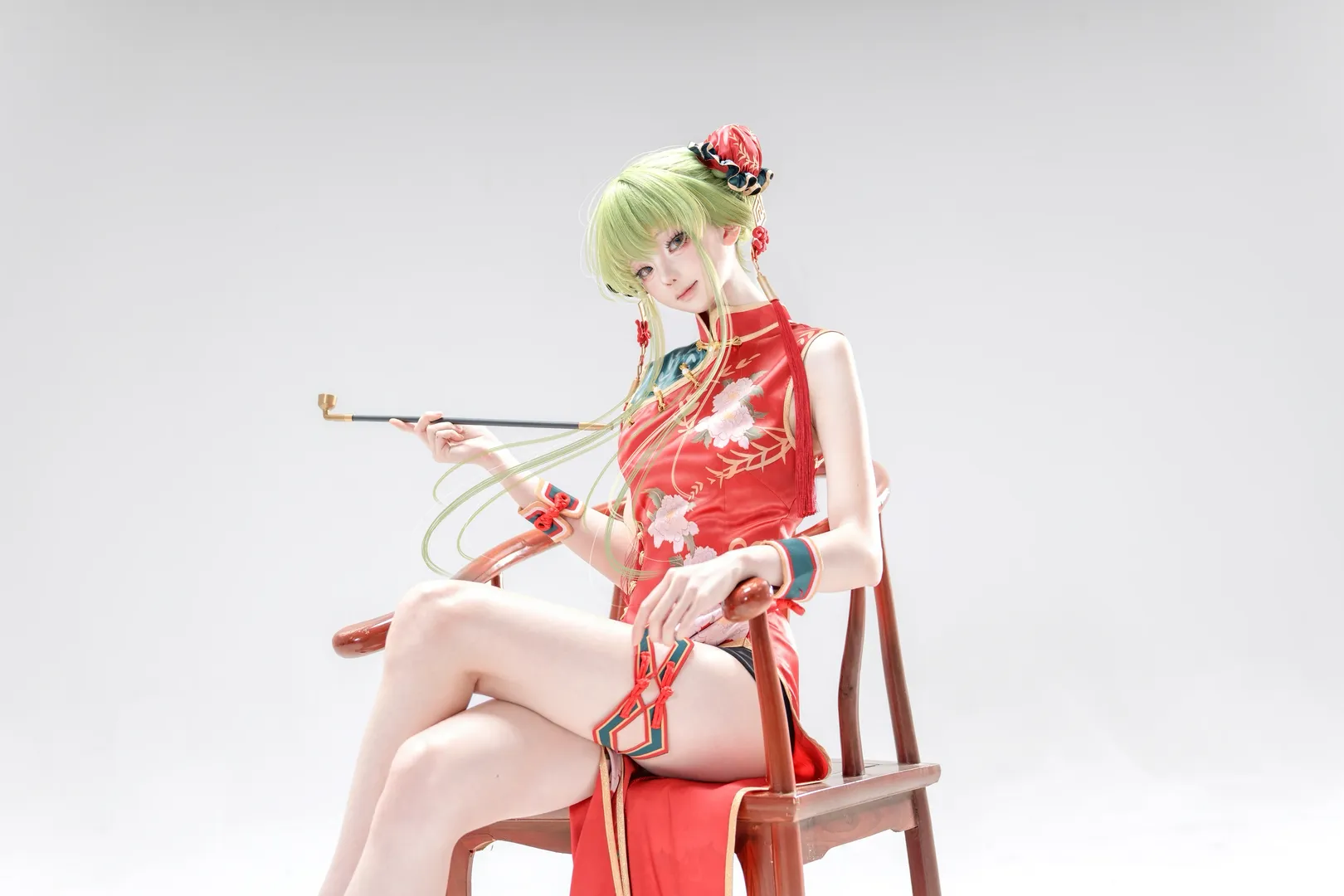 白棚拍摄, 旗袍, C.C. cos, 反叛的鲁路修, 糖葫芦 - 第2张