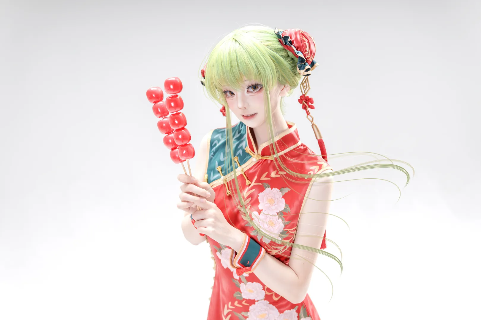 白棚拍摄, 旗袍, C.C. cos, 反叛的鲁路修, 糖葫芦 - 第3张