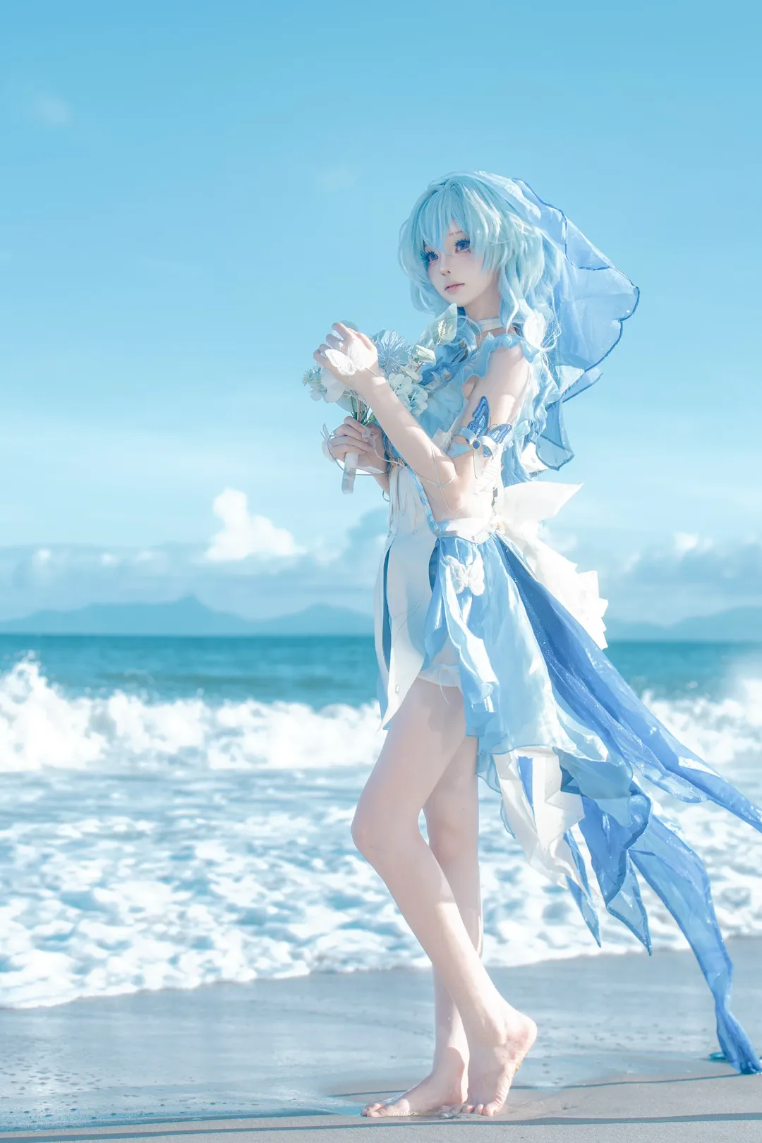 鸣潮, 守岸人cos, 二次元cos, cosplay摄影, 海边外景 - 第1张