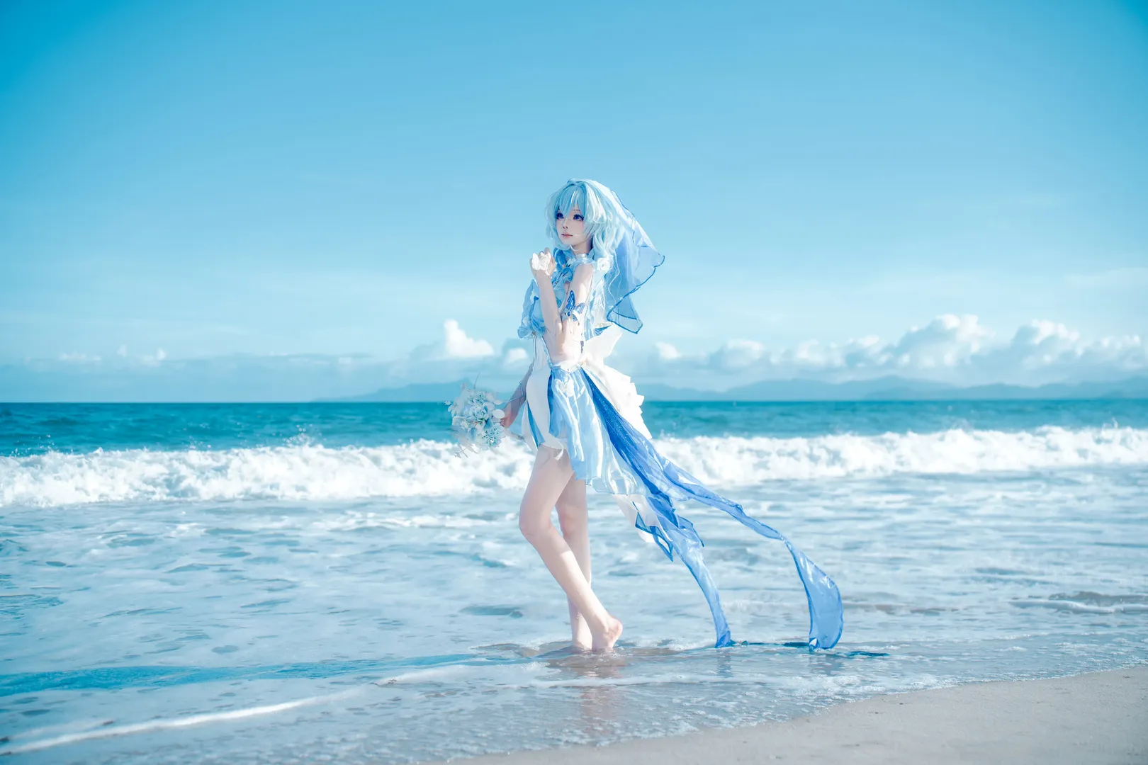 鸣潮, 守岸人cos, 二次元cos, cosplay摄影, 海边外景 - 第3张