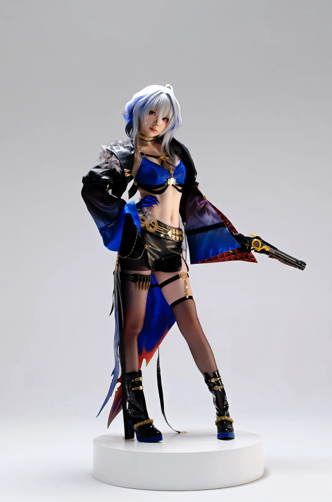 鸣潮, cosplay正片, 嘉贝莉娜cos, 银发造型, 机能风穿搭 - 第2张