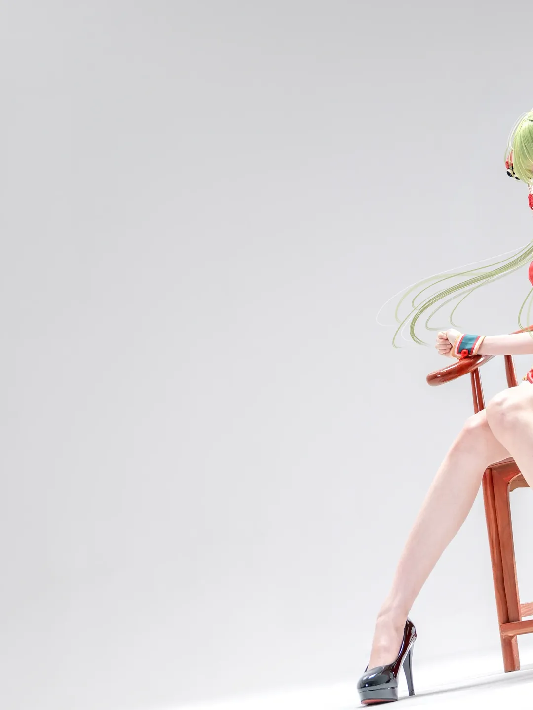 旗袍cos, 反叛的鲁路修, cccos, 绿发cosplay, 糖葫芦道具 - 第2张